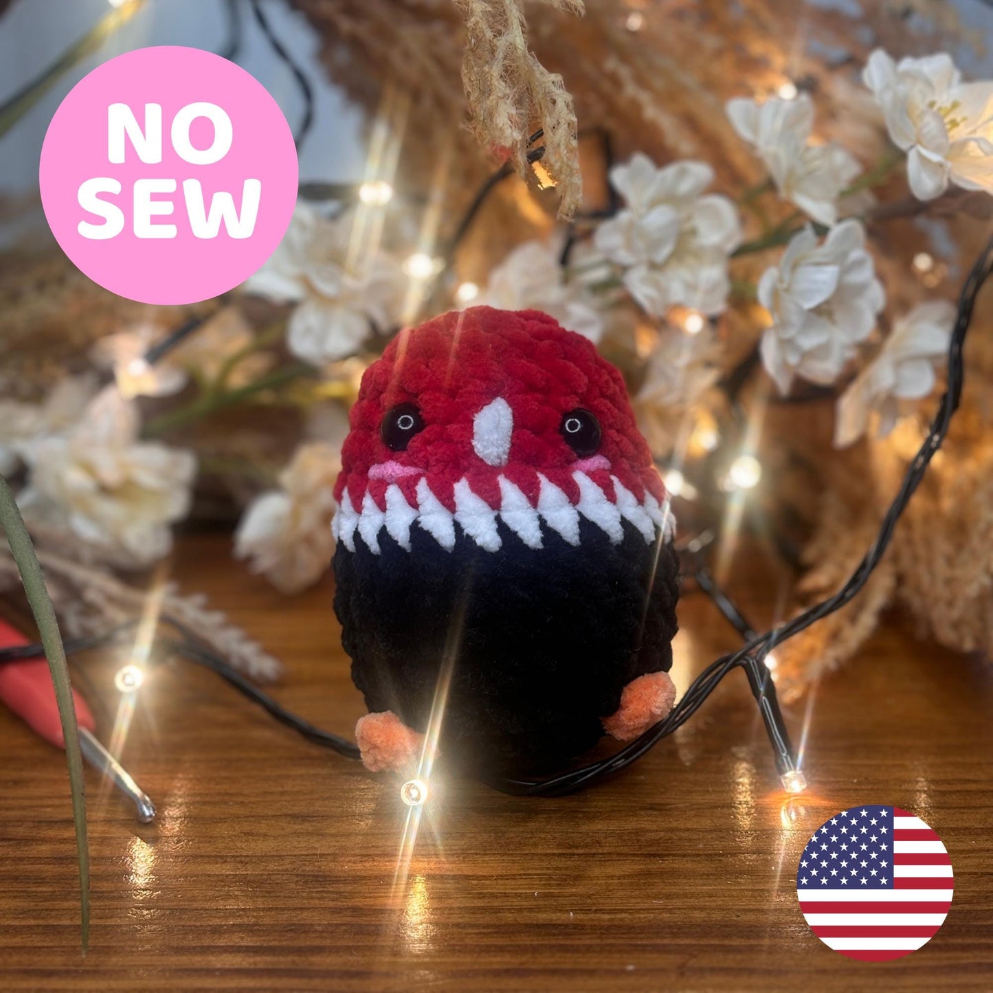Mini Woodpecker Crochet Pattern โ No Sew Amigurumi Bird Plushie PDF, Cute Woodland Animal Toy, Beginner-Friendly Crochet Pattern