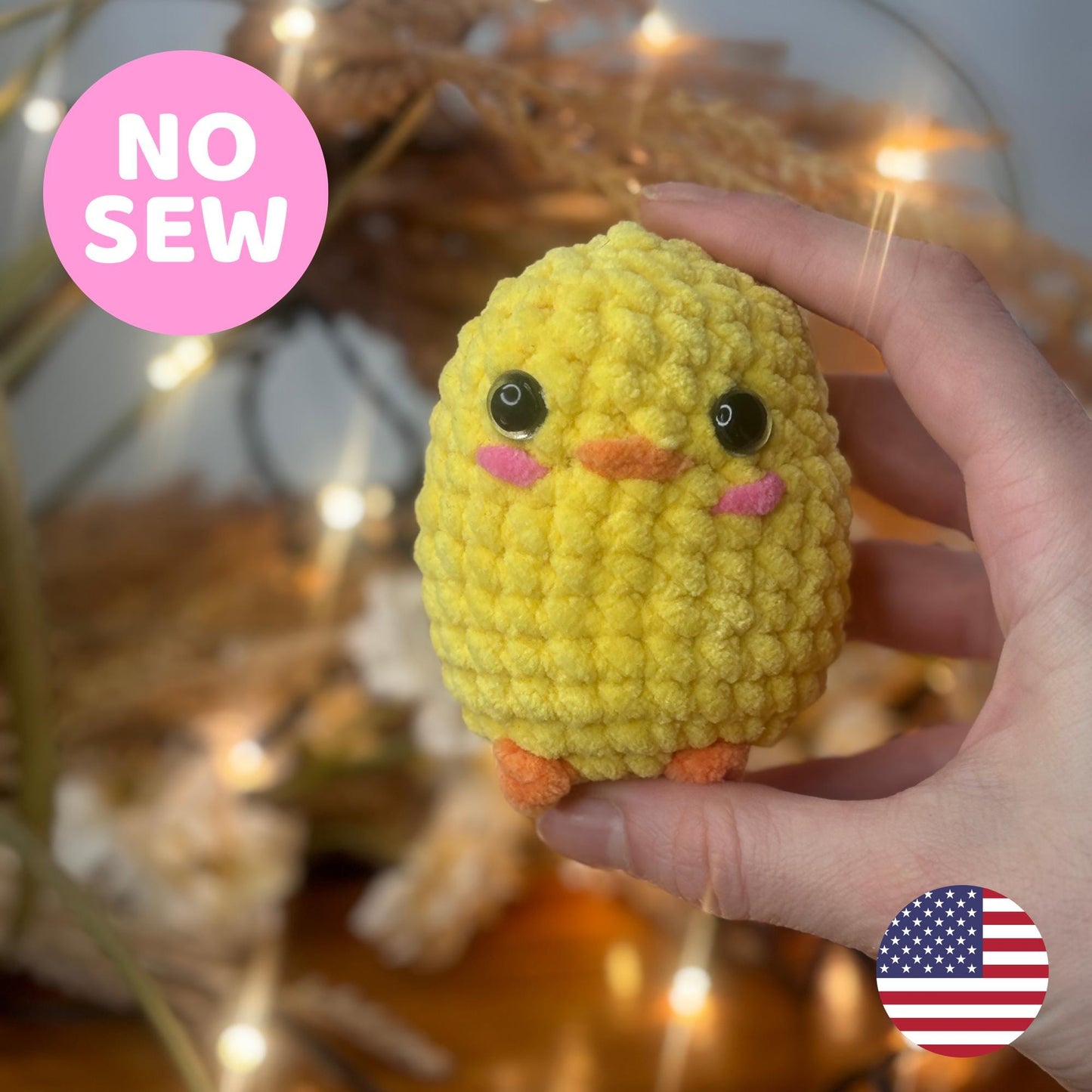 Mini No-Sew Duck Crochet Pattern – Cute Amigurumi Chick PDF, Beginner-Friendly Plushie, Easy DIY Yellow Duck Toy, Kawaii Decor Gift Idea