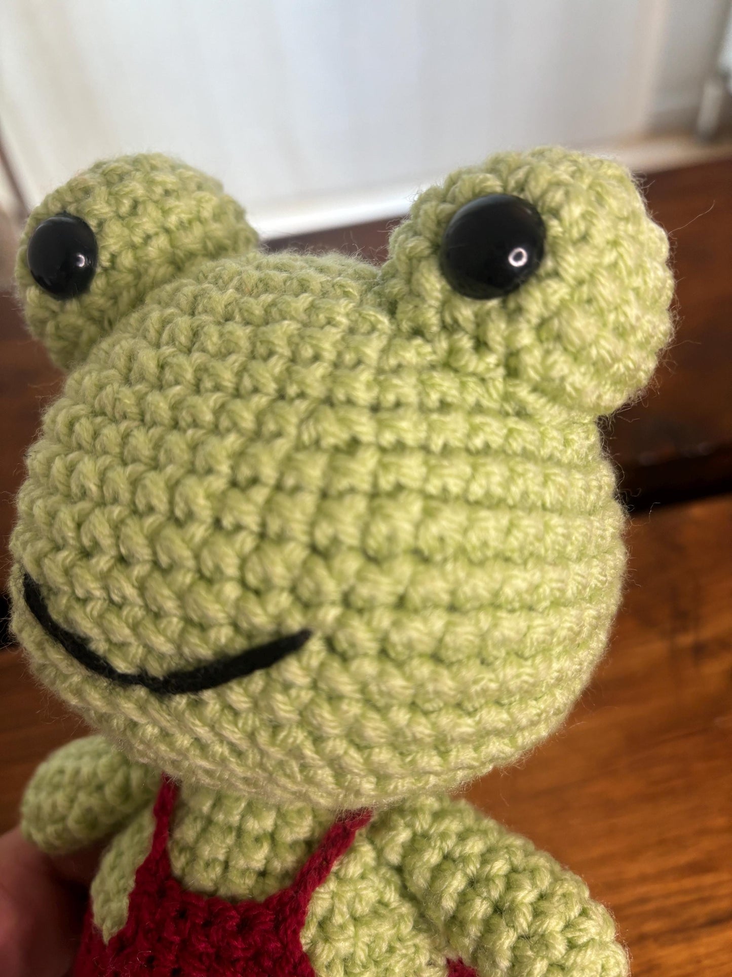 Cute Frog Plushie Crochet Pattern - Amigurumi Frog PDF Tutorial - Plush Frog Doll for Intermediate Crafters