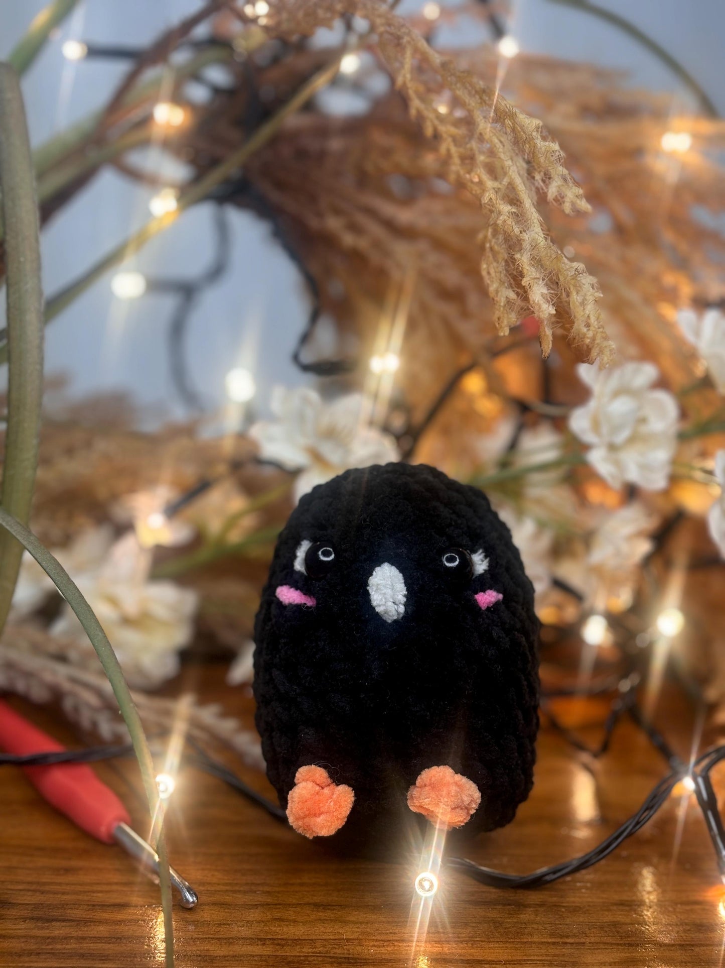 Mini Amigurumi Crow Crochet Pattern β No Sew PDF β Kawaii Bird Plushie β Easy Halloween Decor β Cute Blackbird Pattern β Beginner Amigurumi
