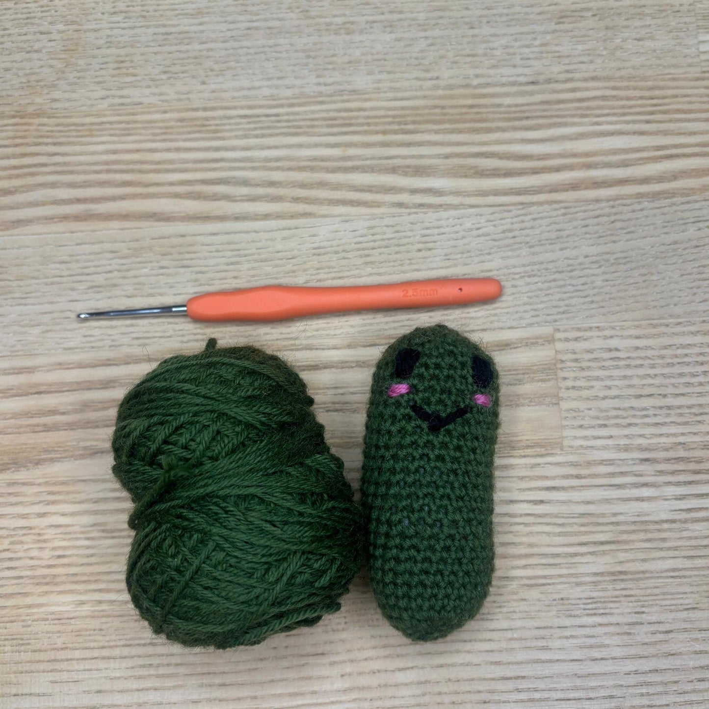 Pickle Crochet Pattern - Easy Crochet Pattern - Beginner Friendly - Food Crochet Pattern