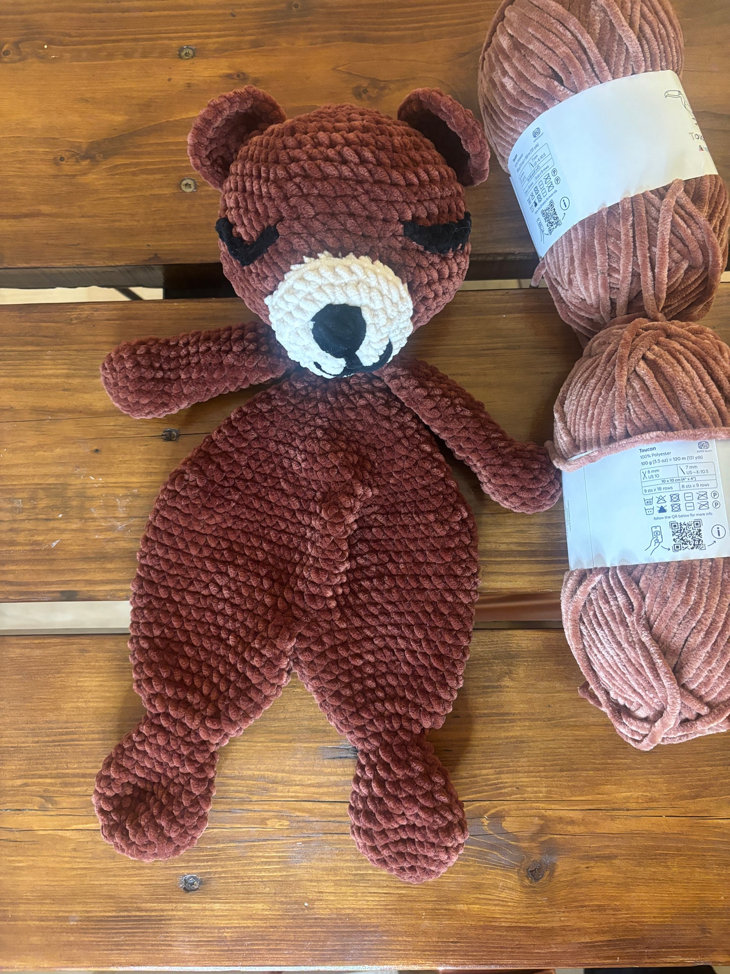 Crochet Bear Snuggler Pattern – Amigurumi Snuggler Plush – Crochet Pattern for Baby Gift, Crochet Teddy Bear, Crochet Animal Pattern
