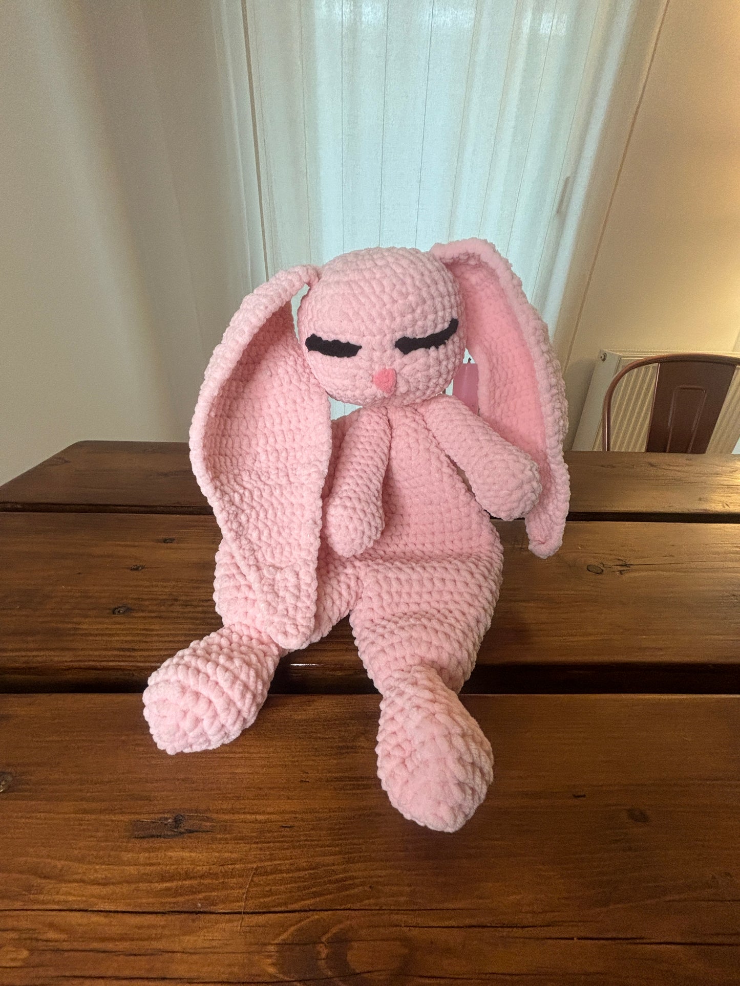 Bunny Snuggler Crochet Pattern – Baby Lovey Amigurumi PDF