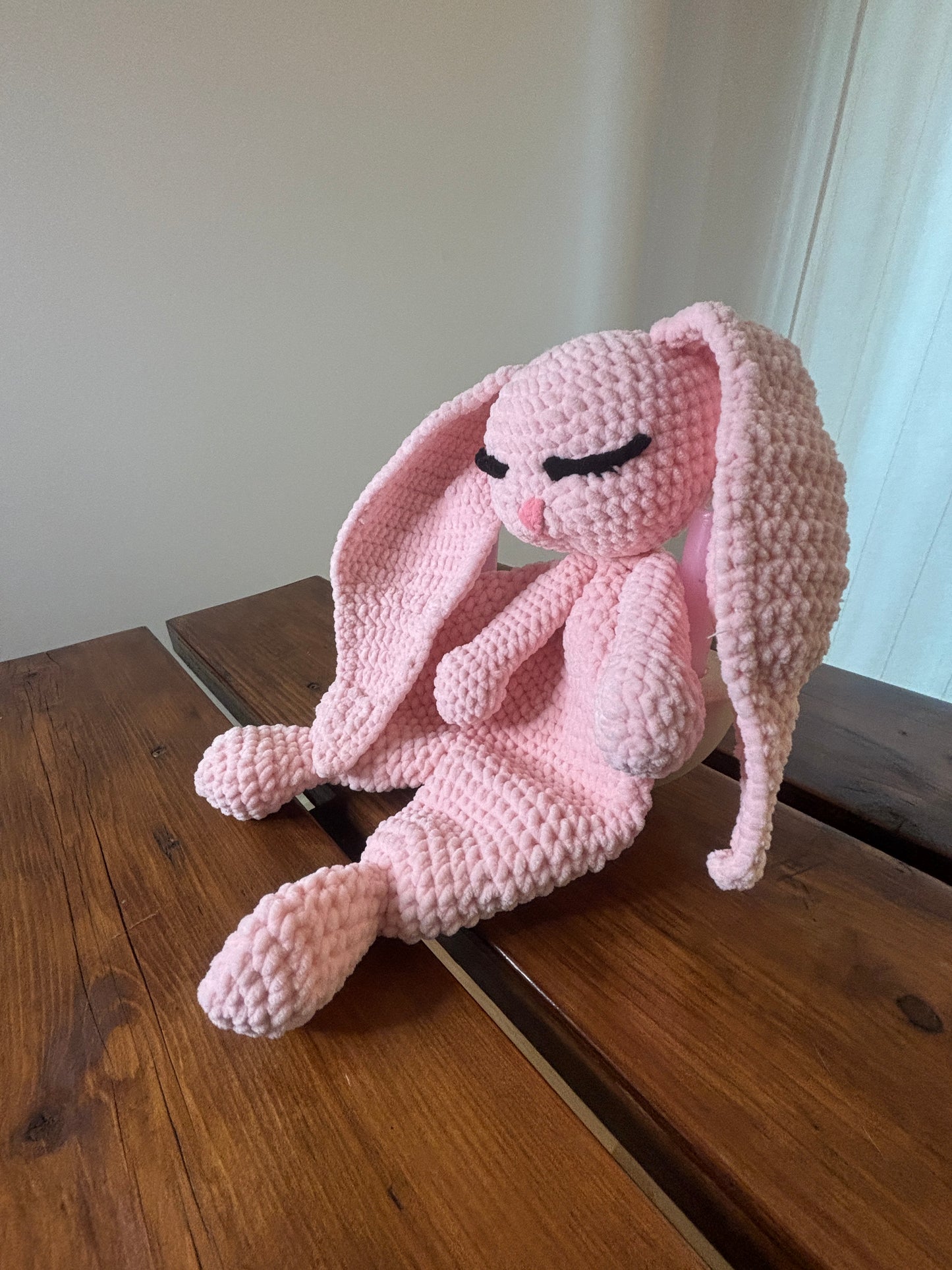 Bunny Snuggler Crochet Pattern – Baby Lovey Amigurumi PDF