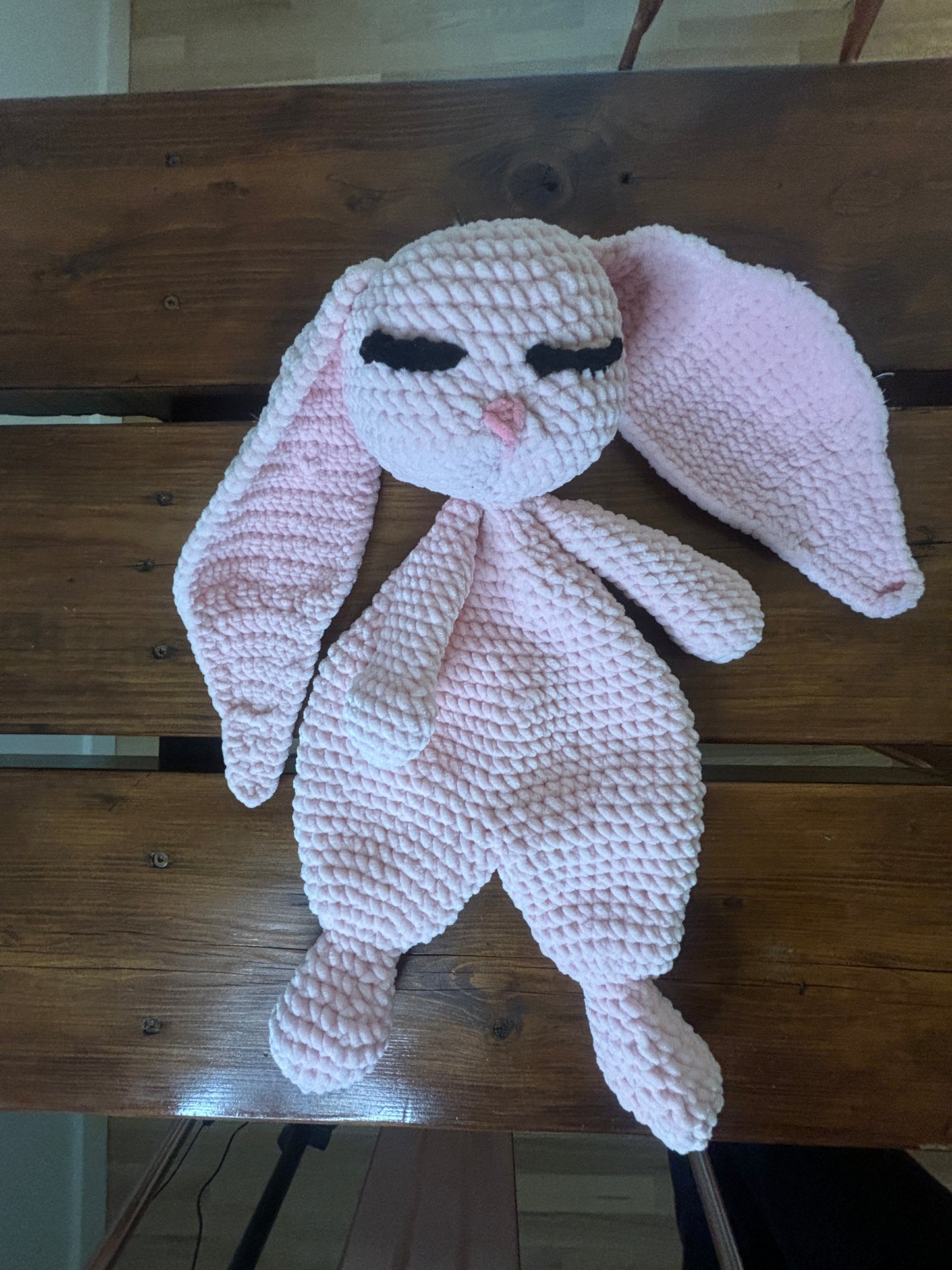 Bunny Snuggler Crochet Pattern – Baby Lovey Amigurumi PDF