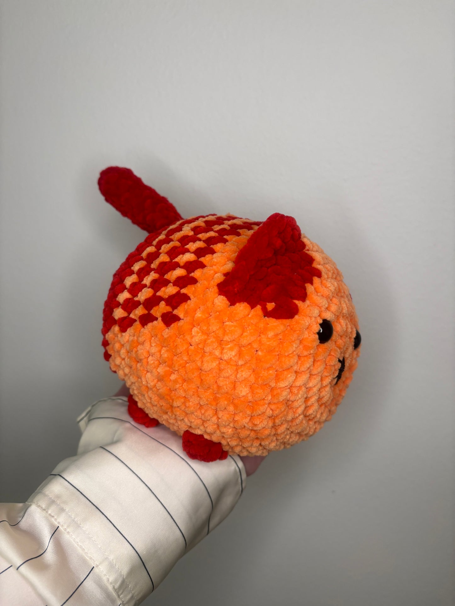 Loaf Cat Crochet Pattern β Orange (No Sew)