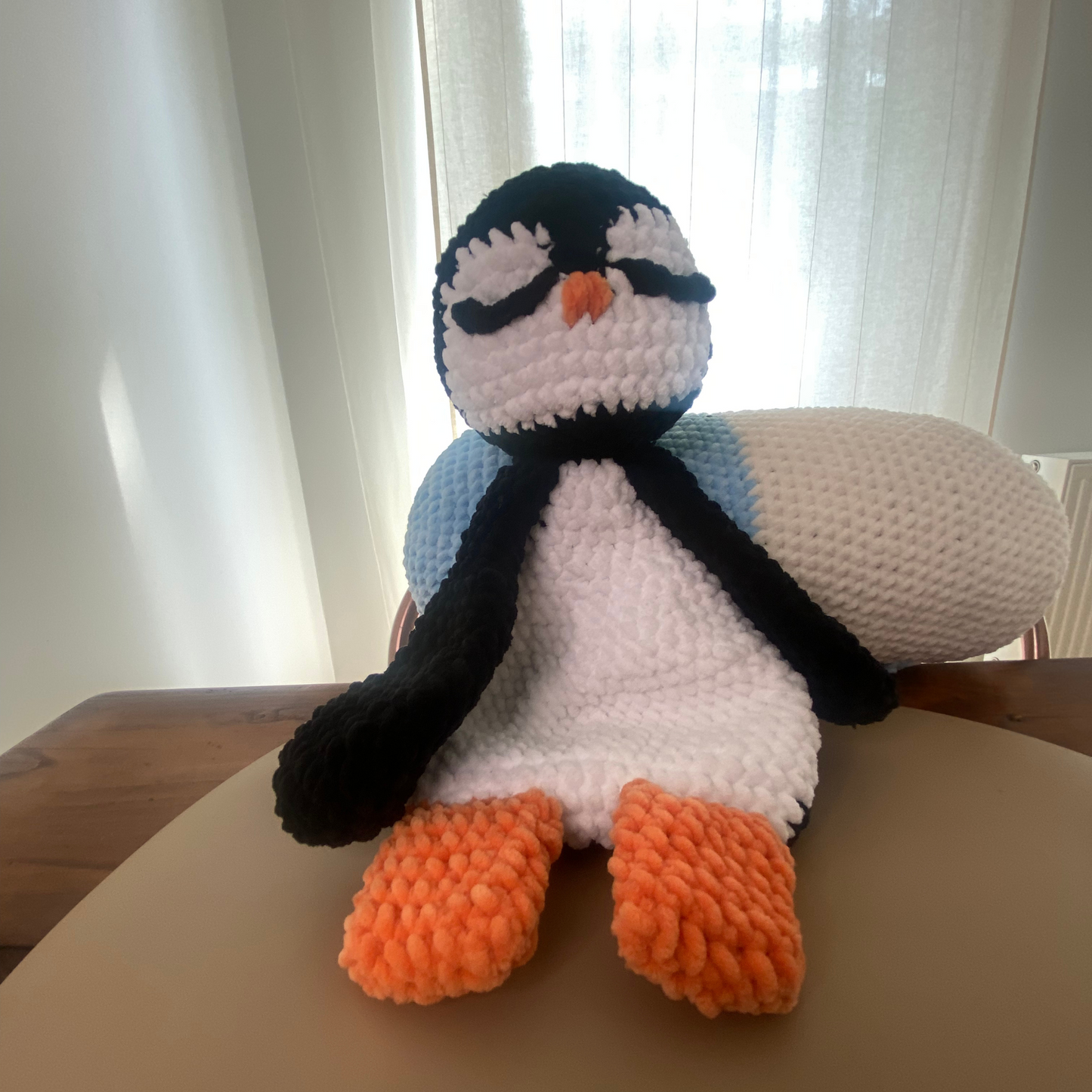 Penguin Snuggler Crochet Pattern – Amigurumi Lovey for Babies & Gifts