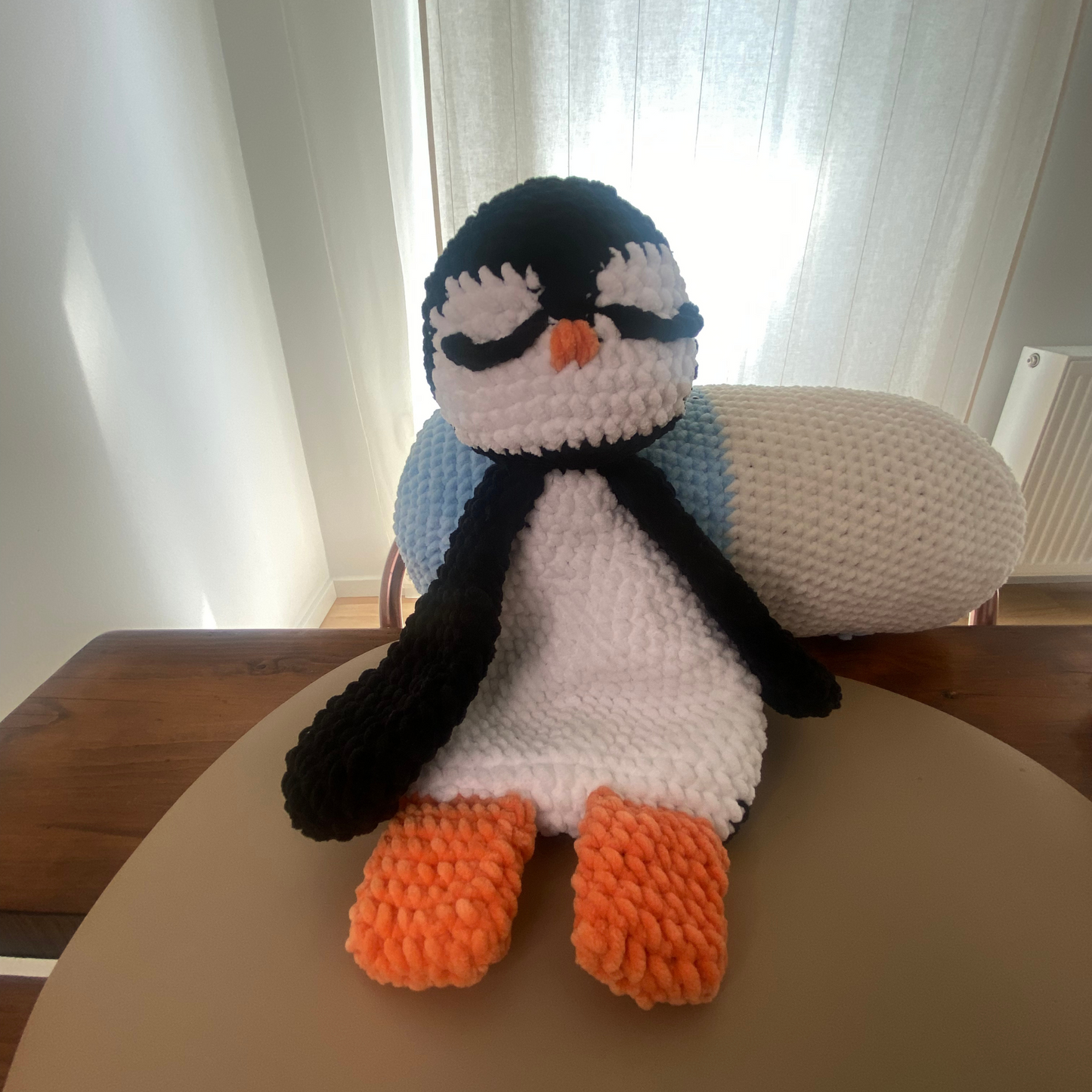 Penguin Snuggler Crochet Pattern – Amigurumi Lovey for Babies & Gifts