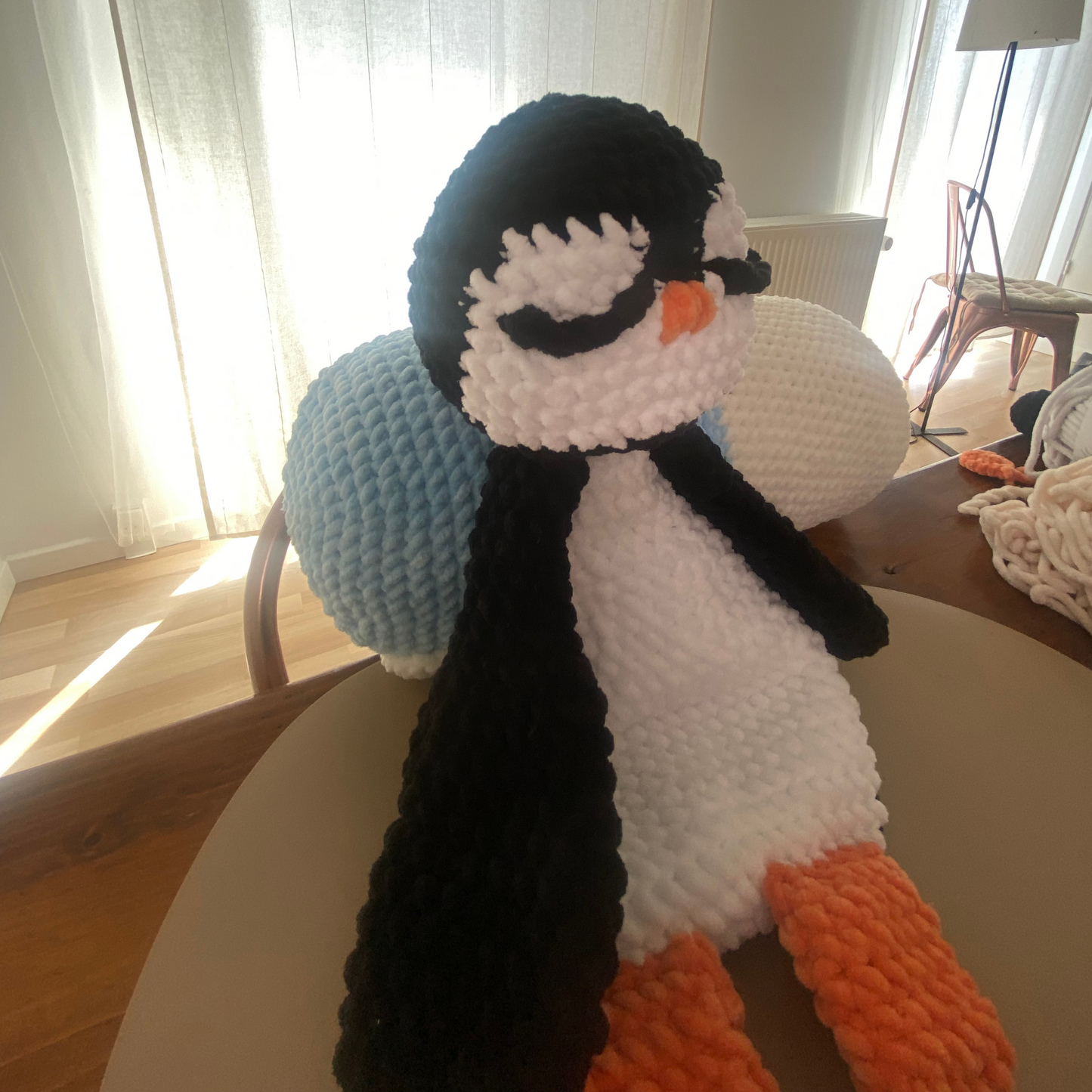 Penguin Snuggler Crochet Pattern – Amigurumi Lovey for Babies & Gifts