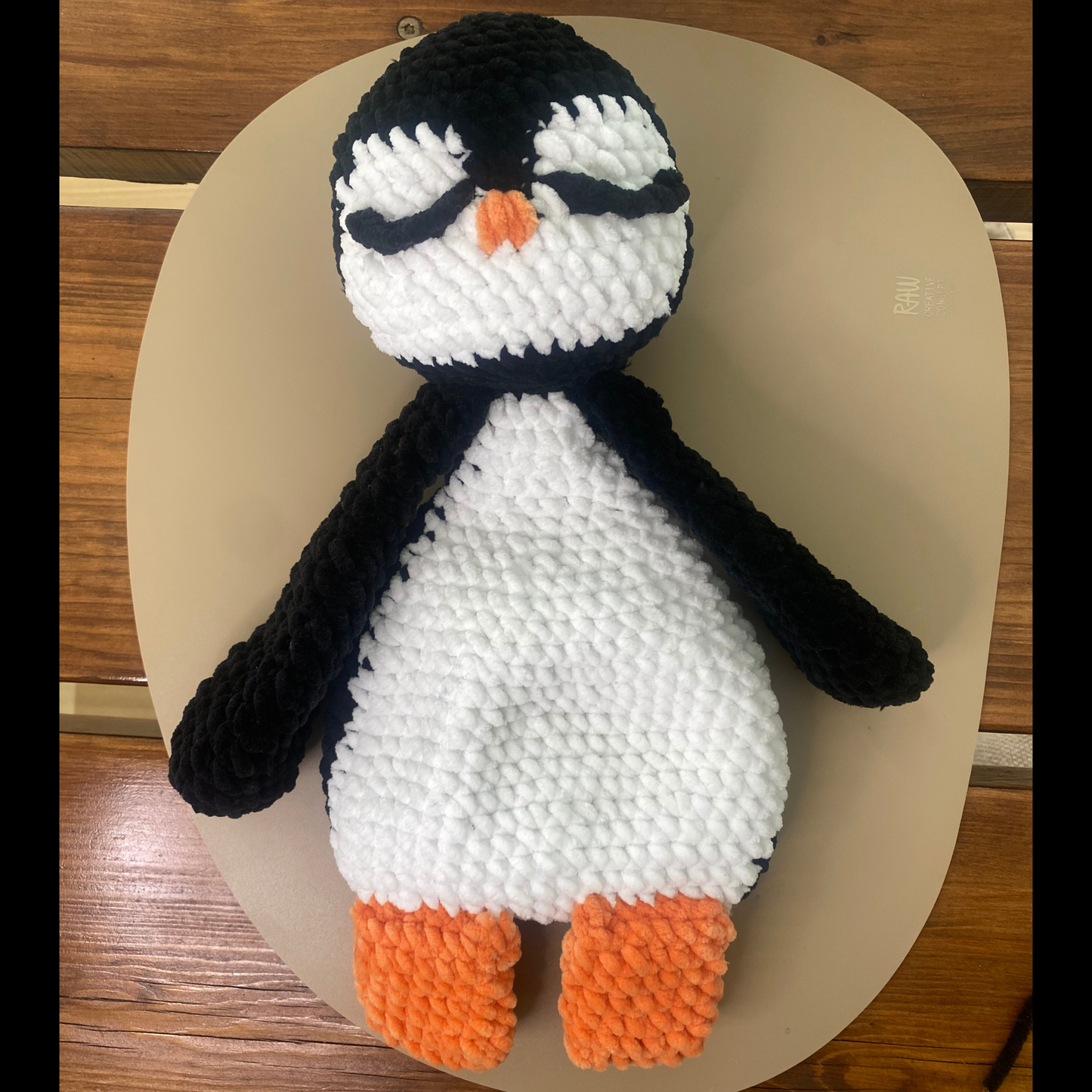 Penguin Snuggler Crochet Pattern – Amigurumi Lovey for Babies & Gifts