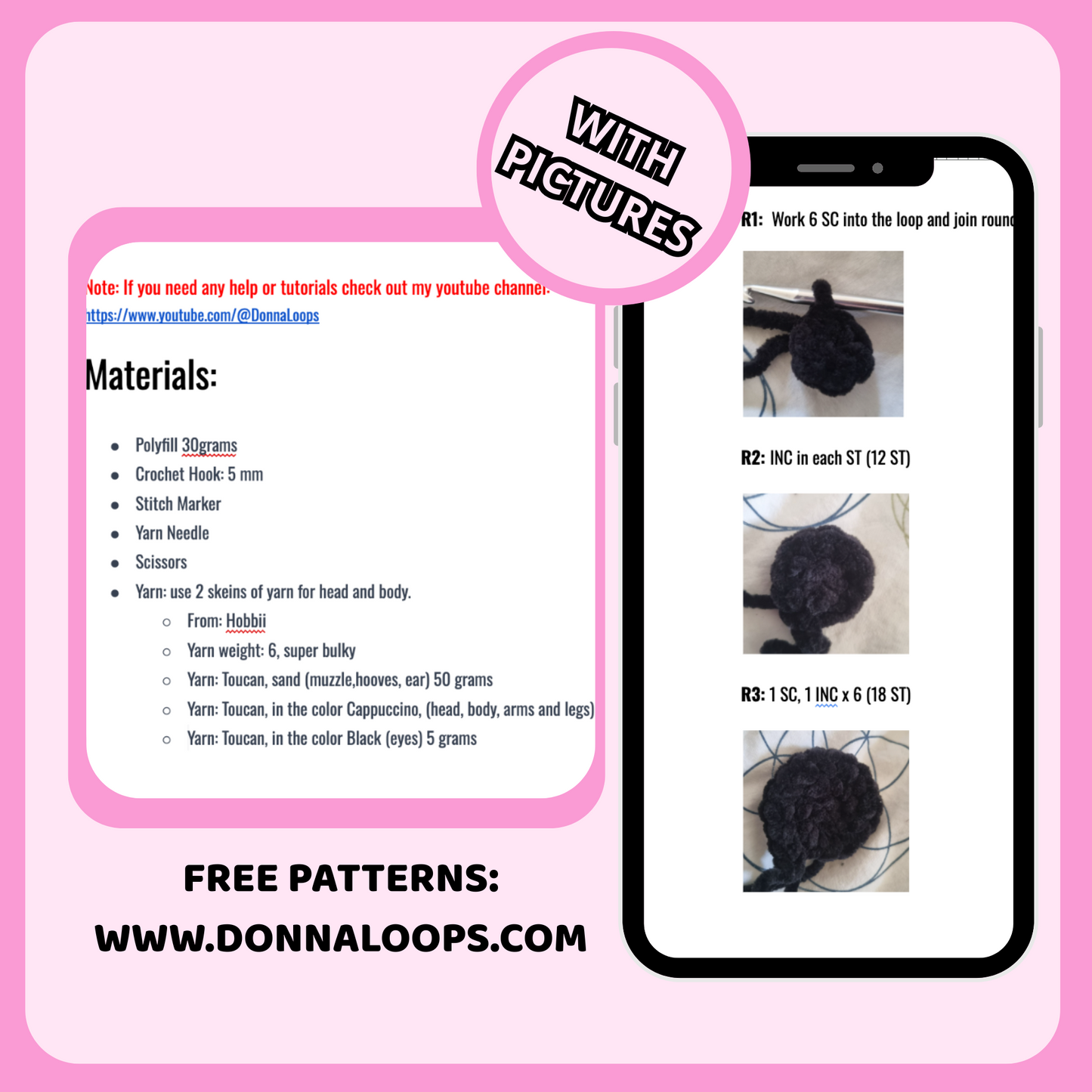 Donkey Snuggler Crochet Pattern – Baby Lovey Amigurumi