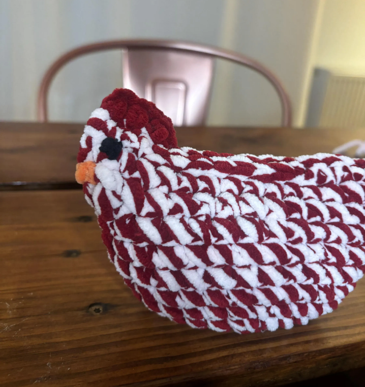 Chunky Chicken Crochet Pattern β Beginner Plushie Amigurumi in Thick Yarn (PDF)