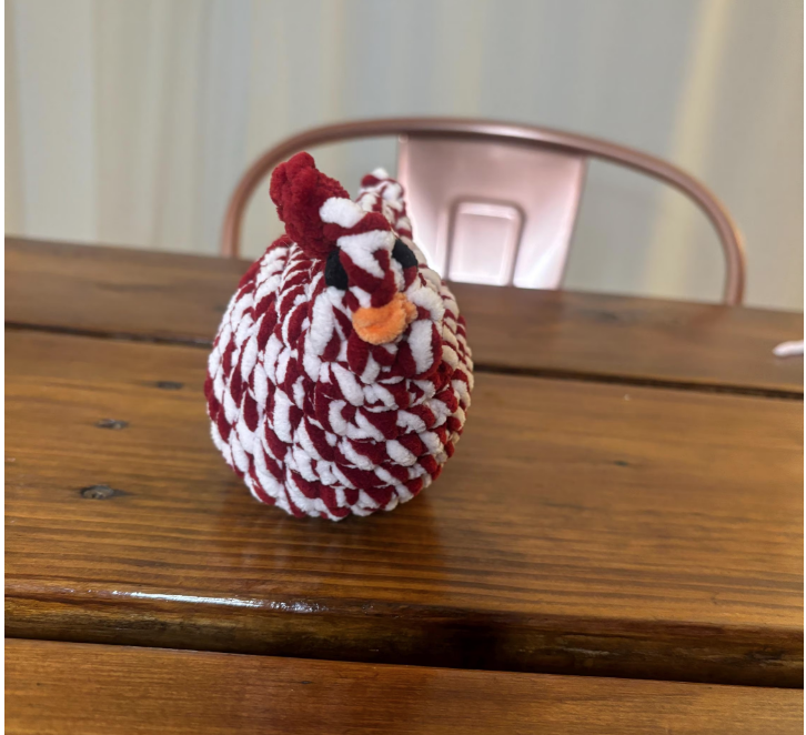 Chunky Chicken Crochet Pattern β Beginner Plushie Amigurumi in Thick Yarn (PDF)