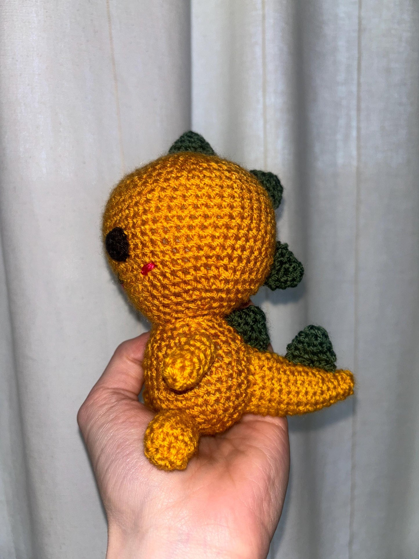 Cute Amigurumi Dinosaur Crochet Pattern โ Easy Beginner PDF Plushie Toy