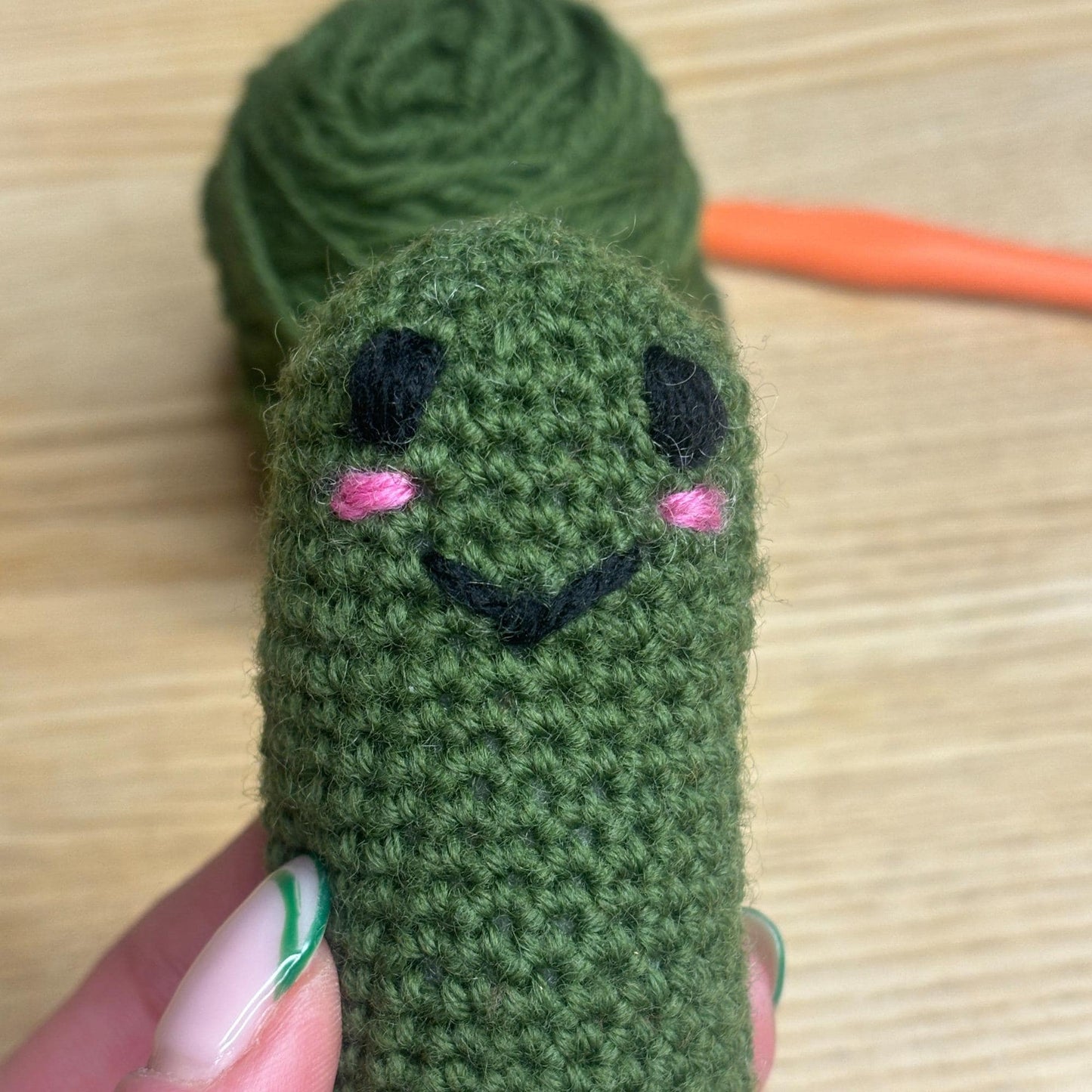 Pickle Crochet Pattern - Easy Crochet Pattern - Beginner Friendly - Food Crochet Pattern