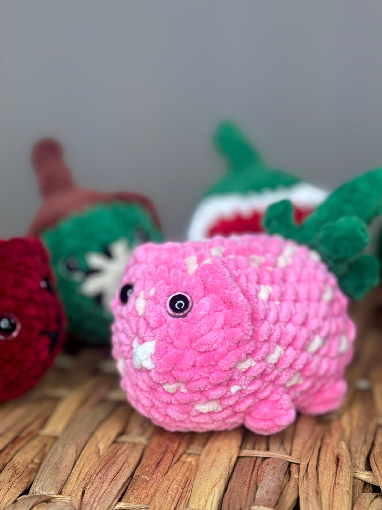 No Sew Strawberry Loaf Cat Crochet Pattern β Cute Kawaii Amigurumi Plushie β Easy Beginner Food Cat Tutorial β Crochet Plush Pattern