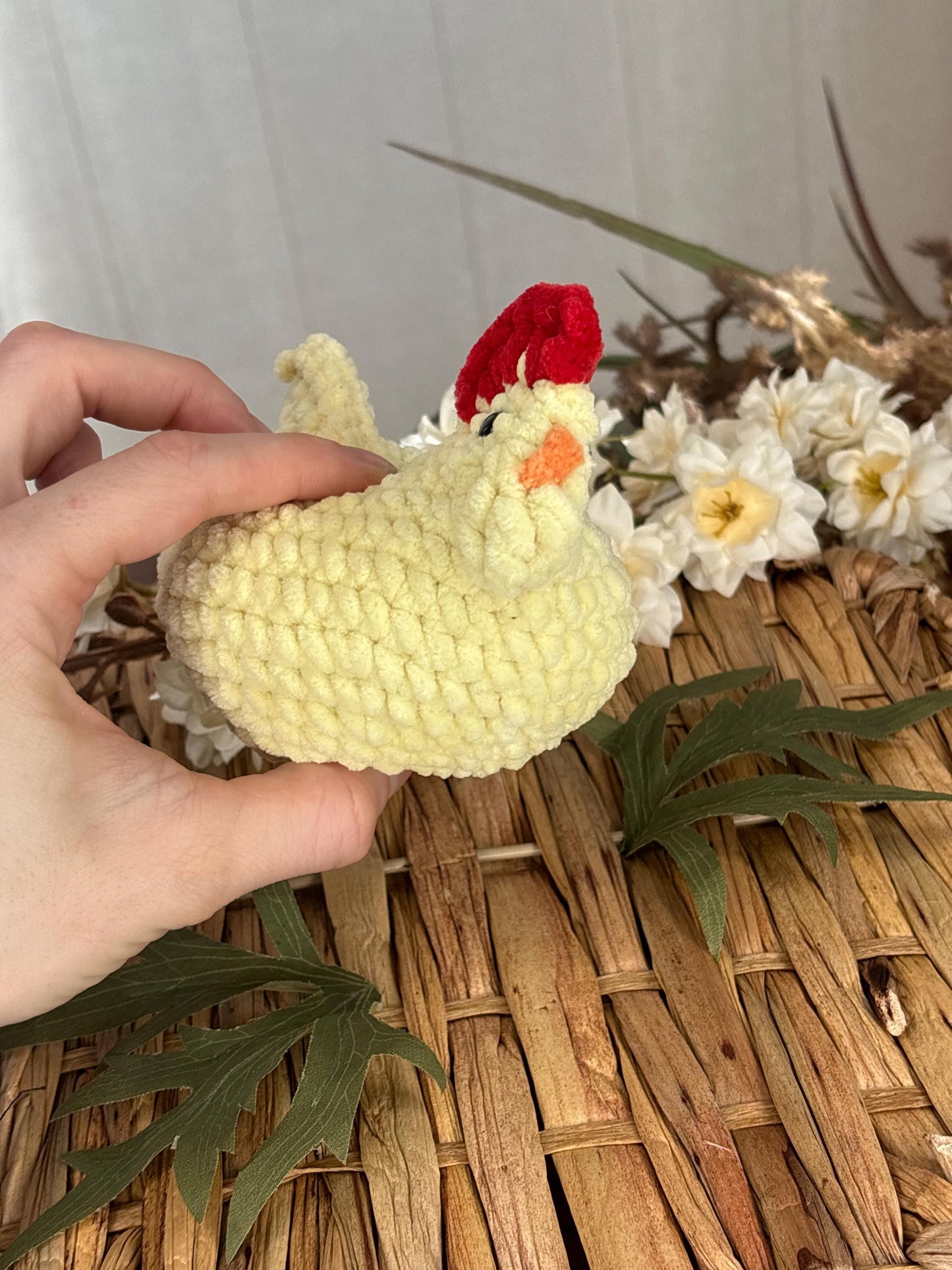 No Sew Chicken Crochet Pattern, Easy Amigurumi Chicken PDF, Beginner Friendly Plushie Tutorial, Instant Download, Farm Animal Toy Pattern