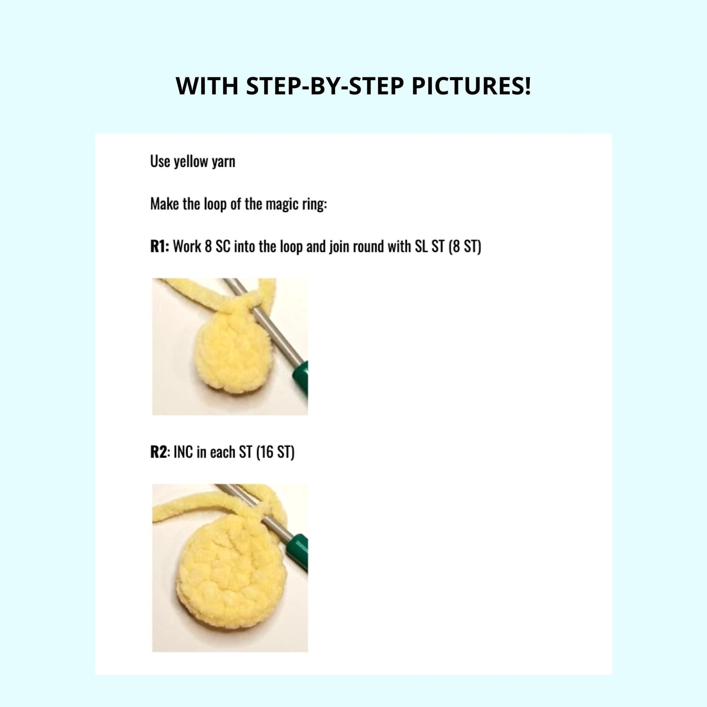 Mini Chick Crochet Pattern - Easy DIY Tutorial for Beginners