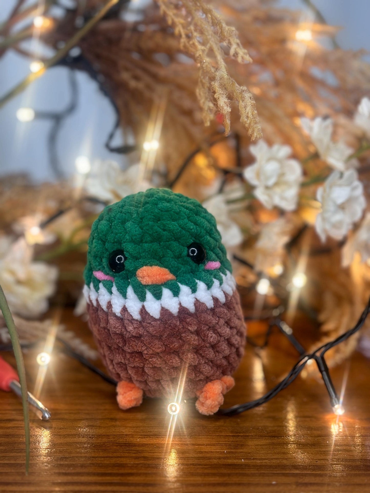 No Sew Mini Mallard Duck Crochet Pattern – Easy Amigurumi Duck Plush – Beginner Friendly PDF Tutorial – DIY Cute Animal Gift
