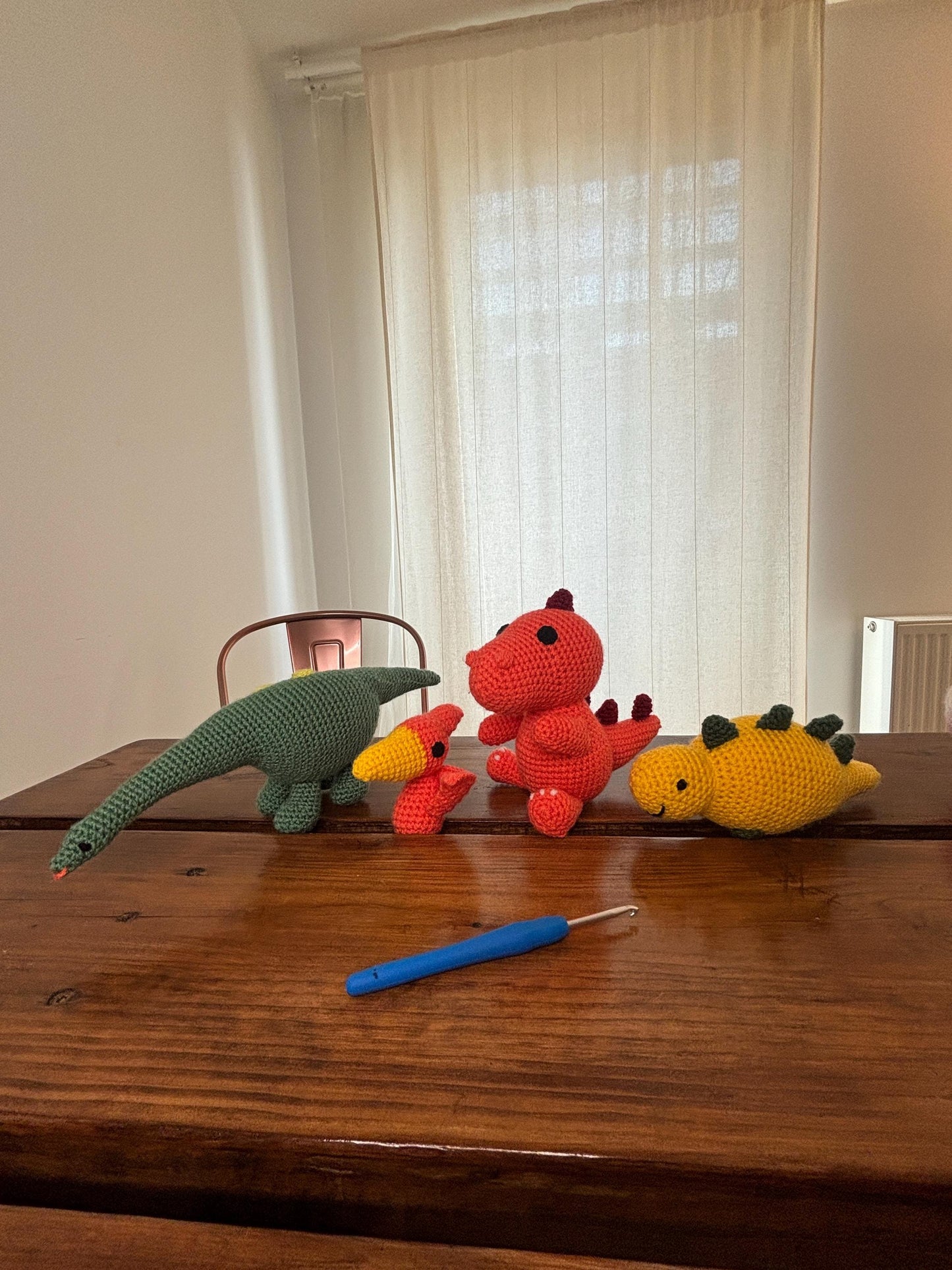 Dinosaur Crochet Pattern Bundle PDF – 4 Cute Amigurumi Plushies | Beginner Friendly Crochet Toy Patterns | DIY Dino Gift | Digital Download