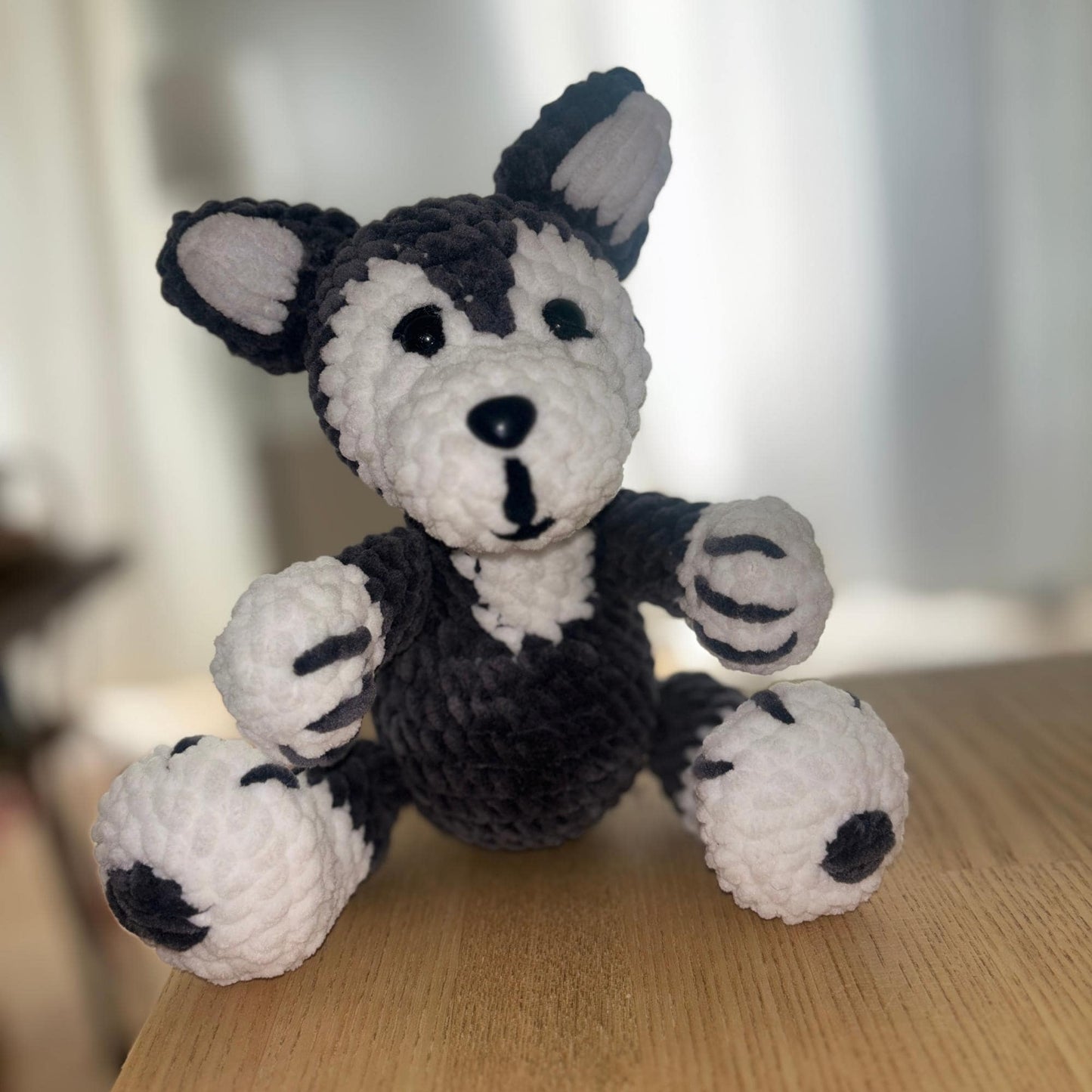 Husky Amigurumi Crochet Pattern Cute DIY Dog Plush Tutorial