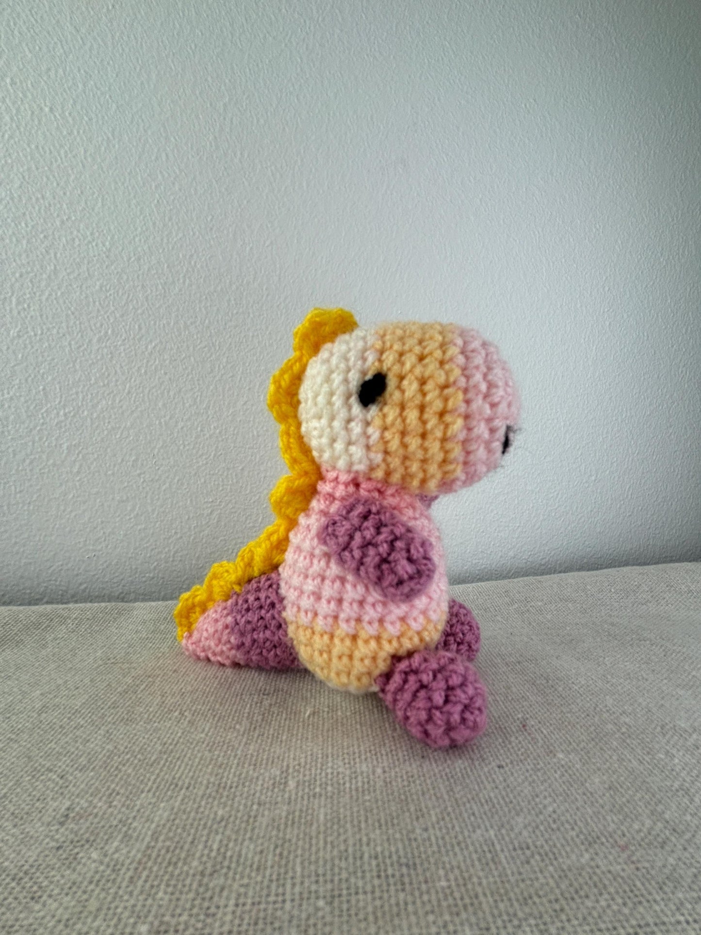 Mini Crochet Dino Pattern - Amigurumi Dino Tutorial