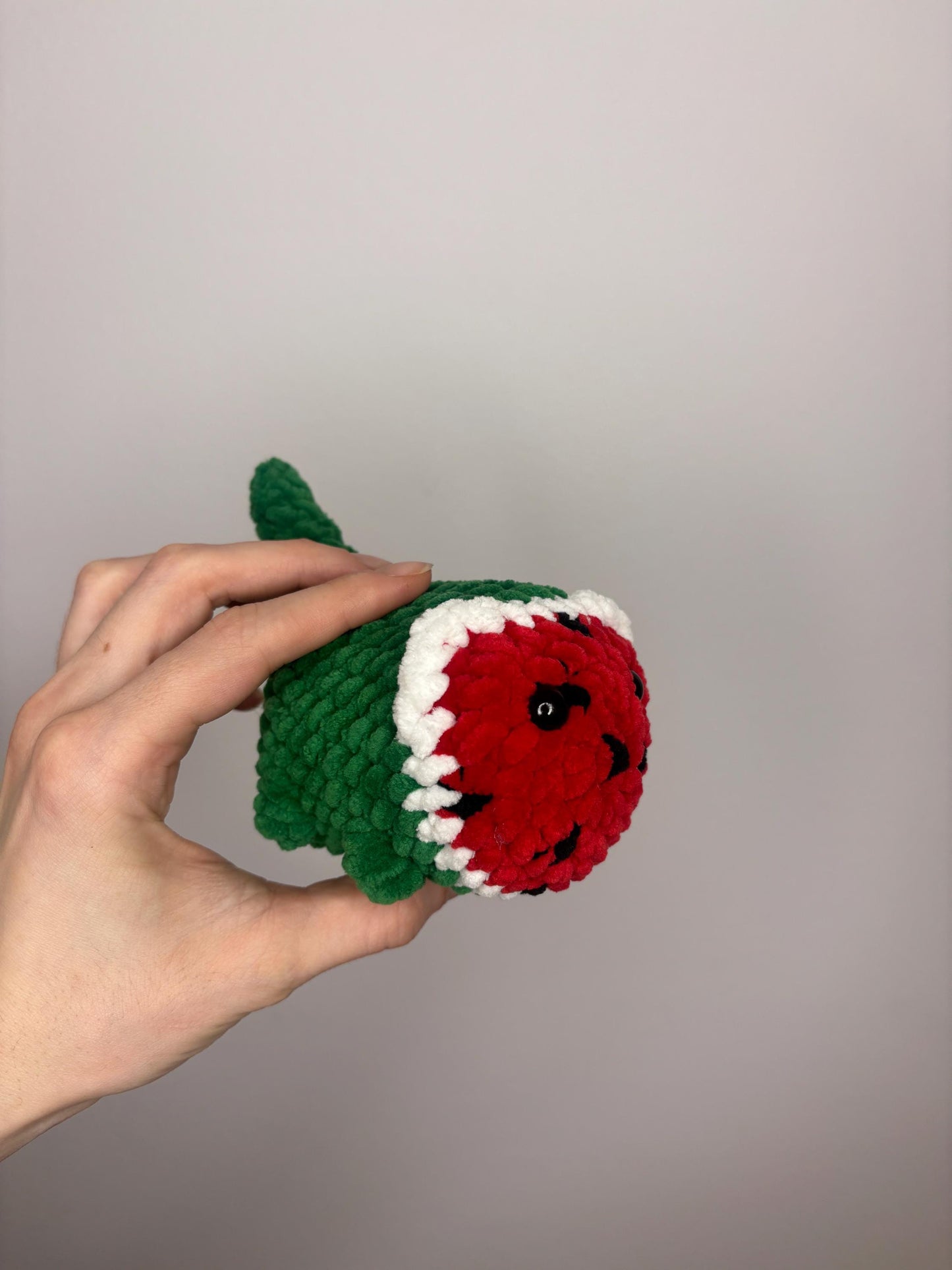 No Sew Watermelon Loaf Cat Crochet Pattern – Cute Kawaii Amigurumi Plushie – Easy Beginner Cat Tutorial – Food Plush Pattern