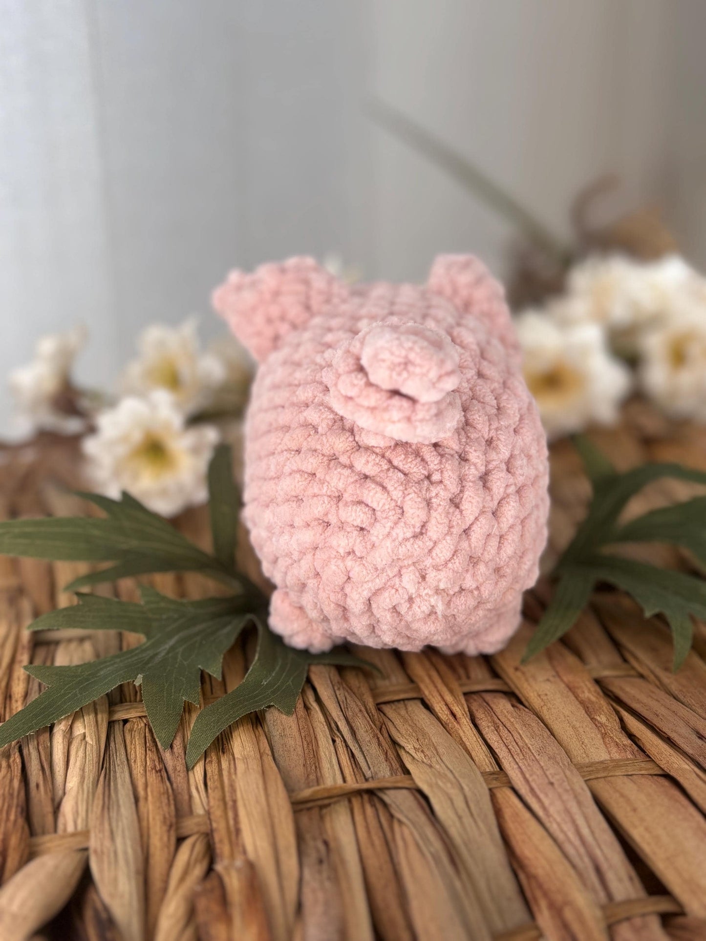 No Sew Pig Crochet Pattern | Easy Amigurumi Farm Animal Plushie Tutorial | Beginner Friendly PDF, Super Bulky Yarn, Fast Crochet Project