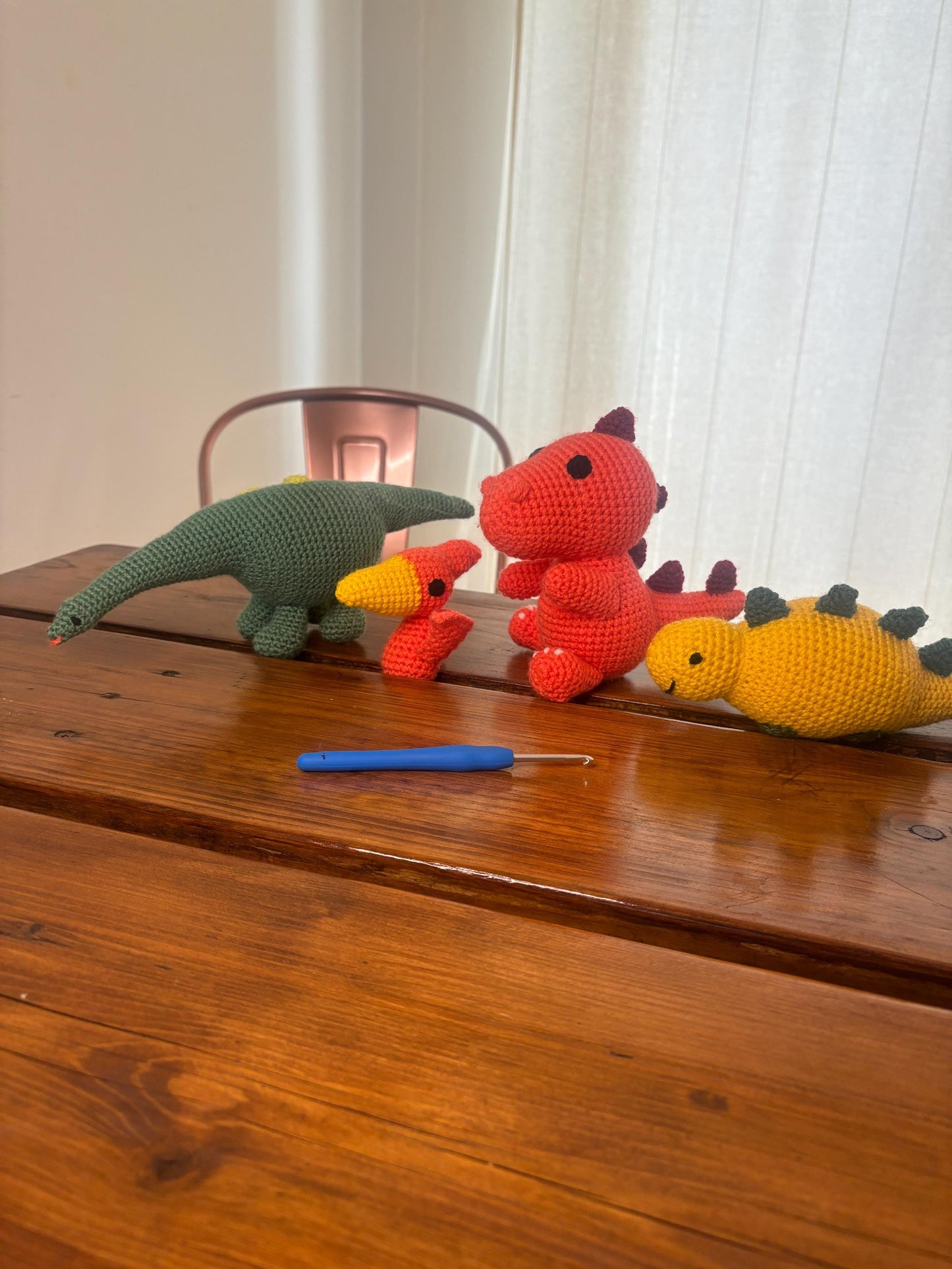 Dinosaur Crochet Pattern Bundle PDF – 4 Cute Amigurumi Plushies | Beginner Friendly Crochet Toy Patterns | DIY Dino Gift | Digital Download