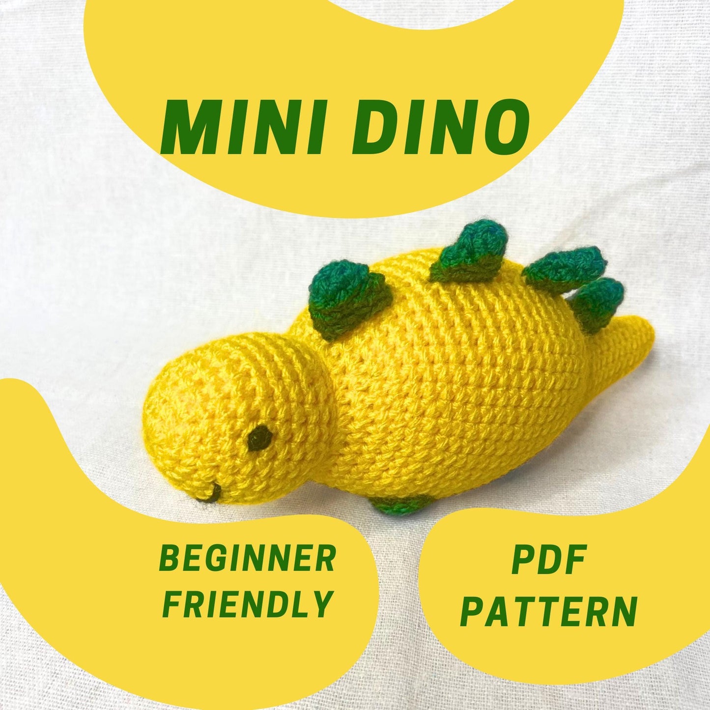 Easy Amigurumi Dino: Step-by-Step Crochet Guide - Digital Pattern