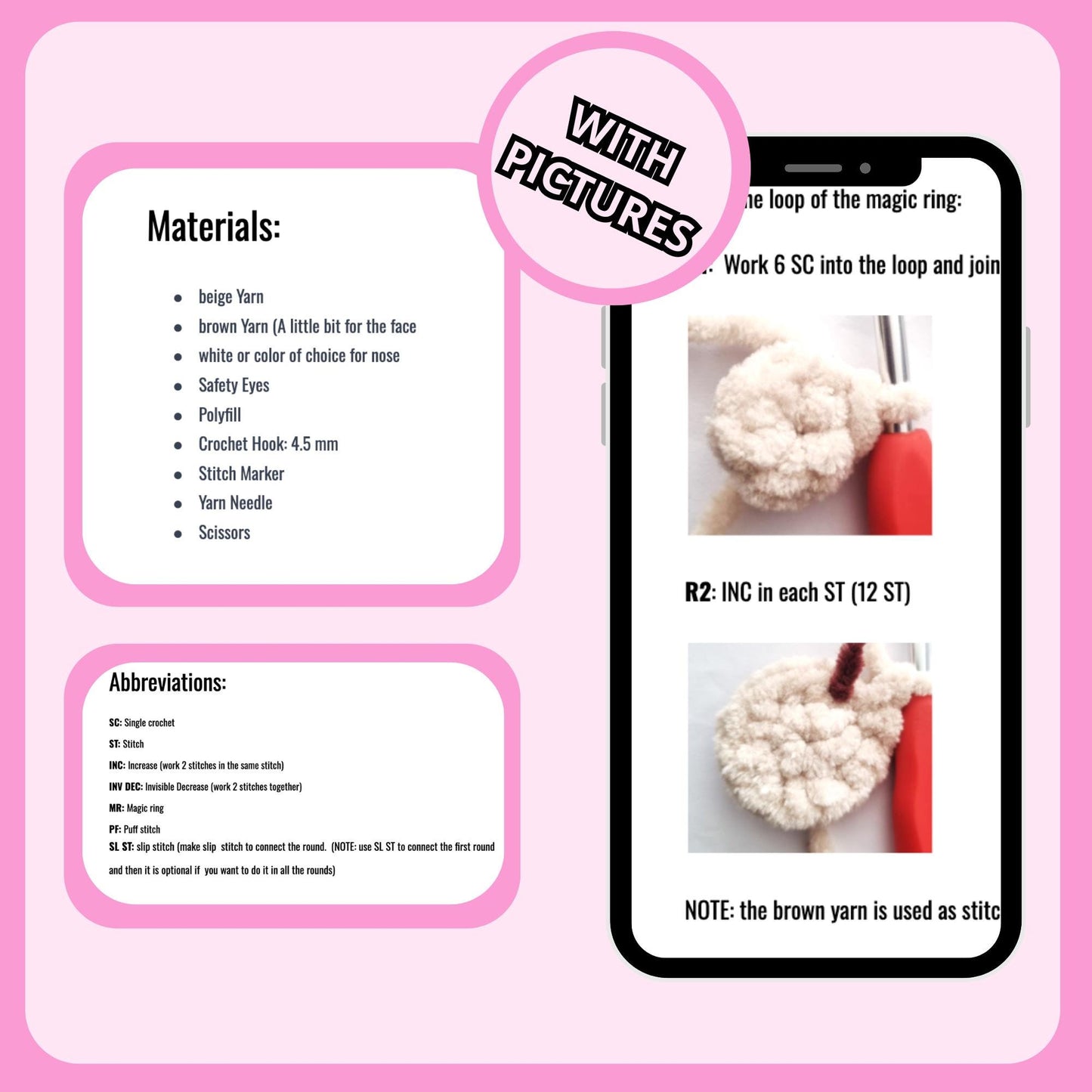 No-Sew Cat Bundle – 4 Amigurumi Crochet Patterns (PDF)