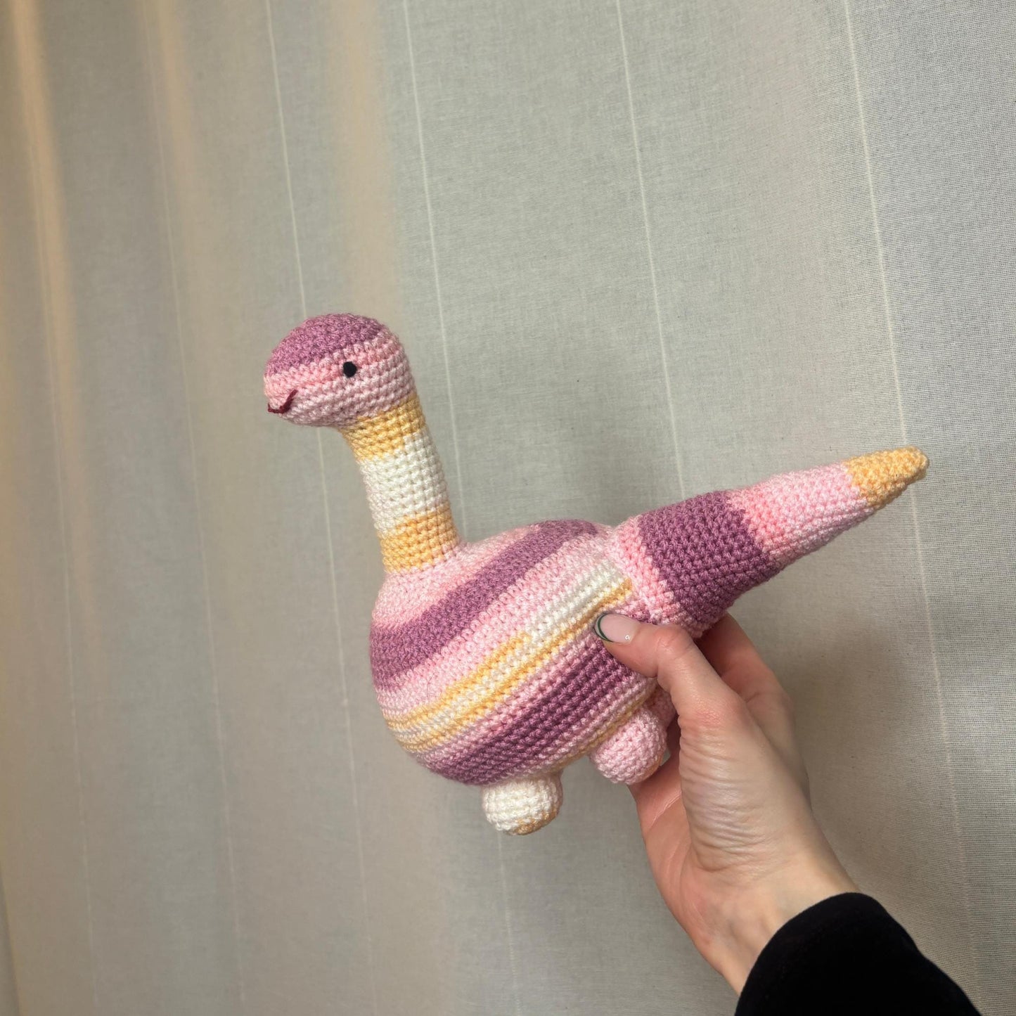 Cute Brontosaurus Amigurumi Dinosaur Crochet Pattern - Beginner Friendly