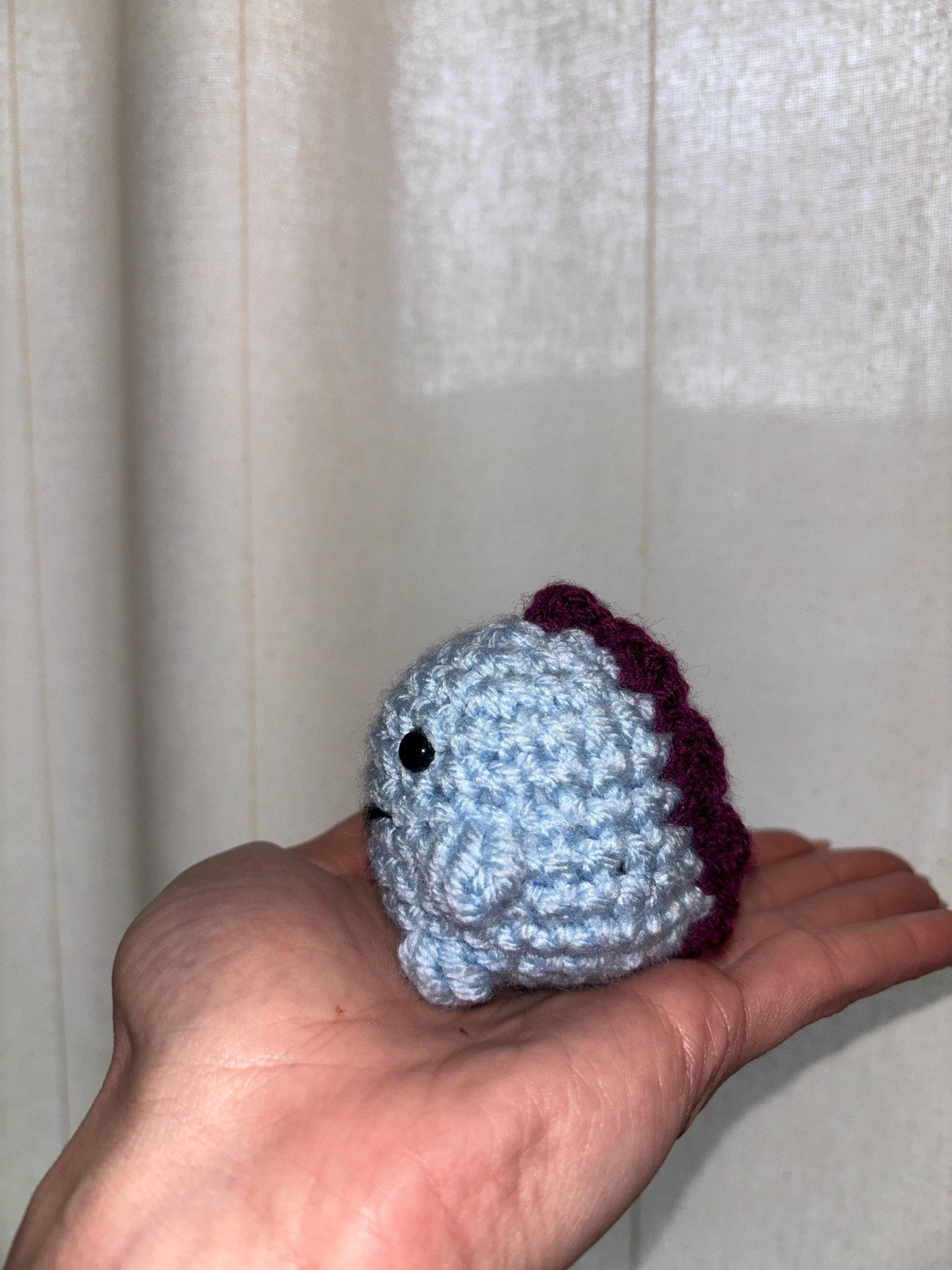Adorable Mini Blue Dino Crochet Pattern | Easy &amp; Beginner-Friendly Amigurumi Plushie
