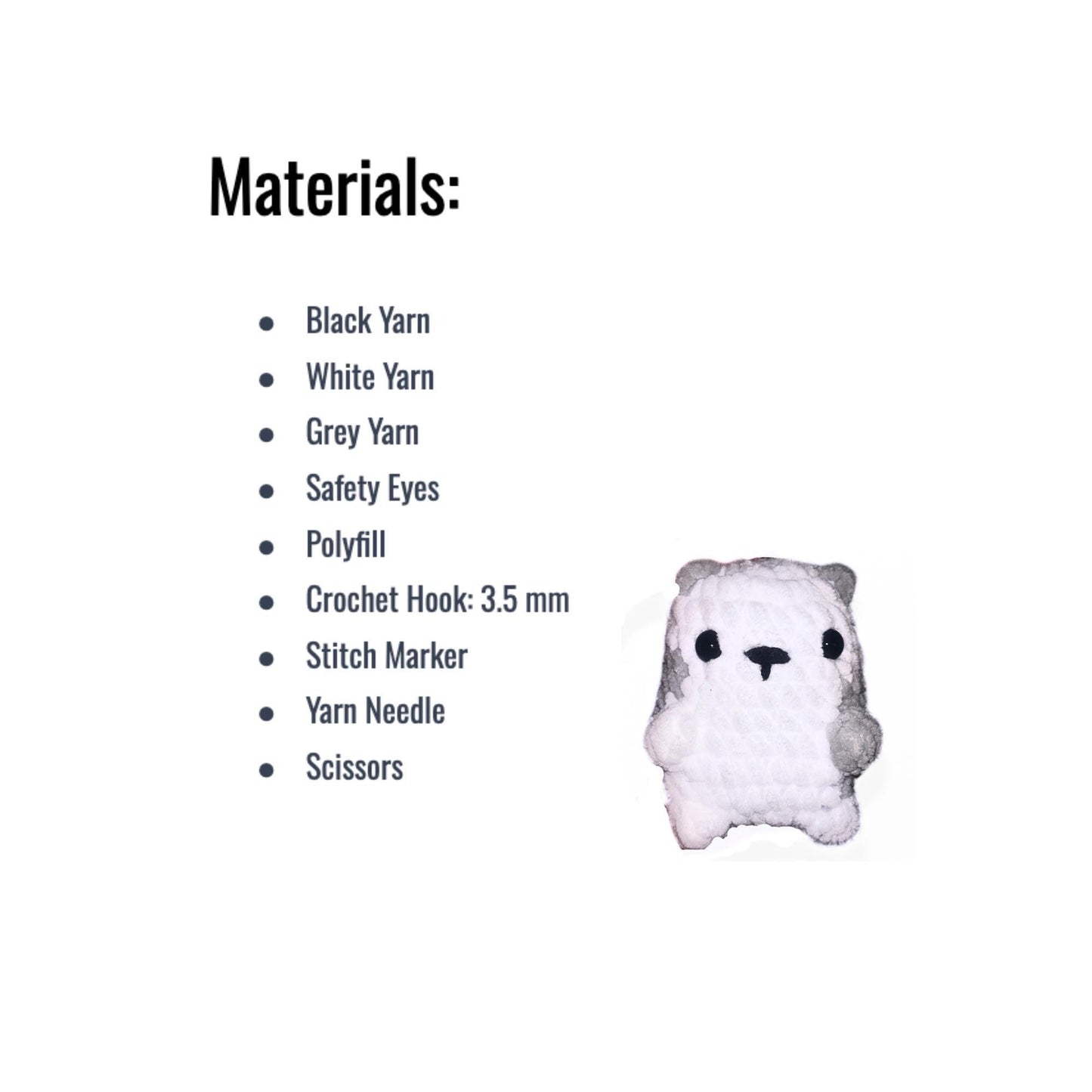 Handmade Mini Cat Amigurumi PDF - Charming Crochet Pattern for Cat Lovers