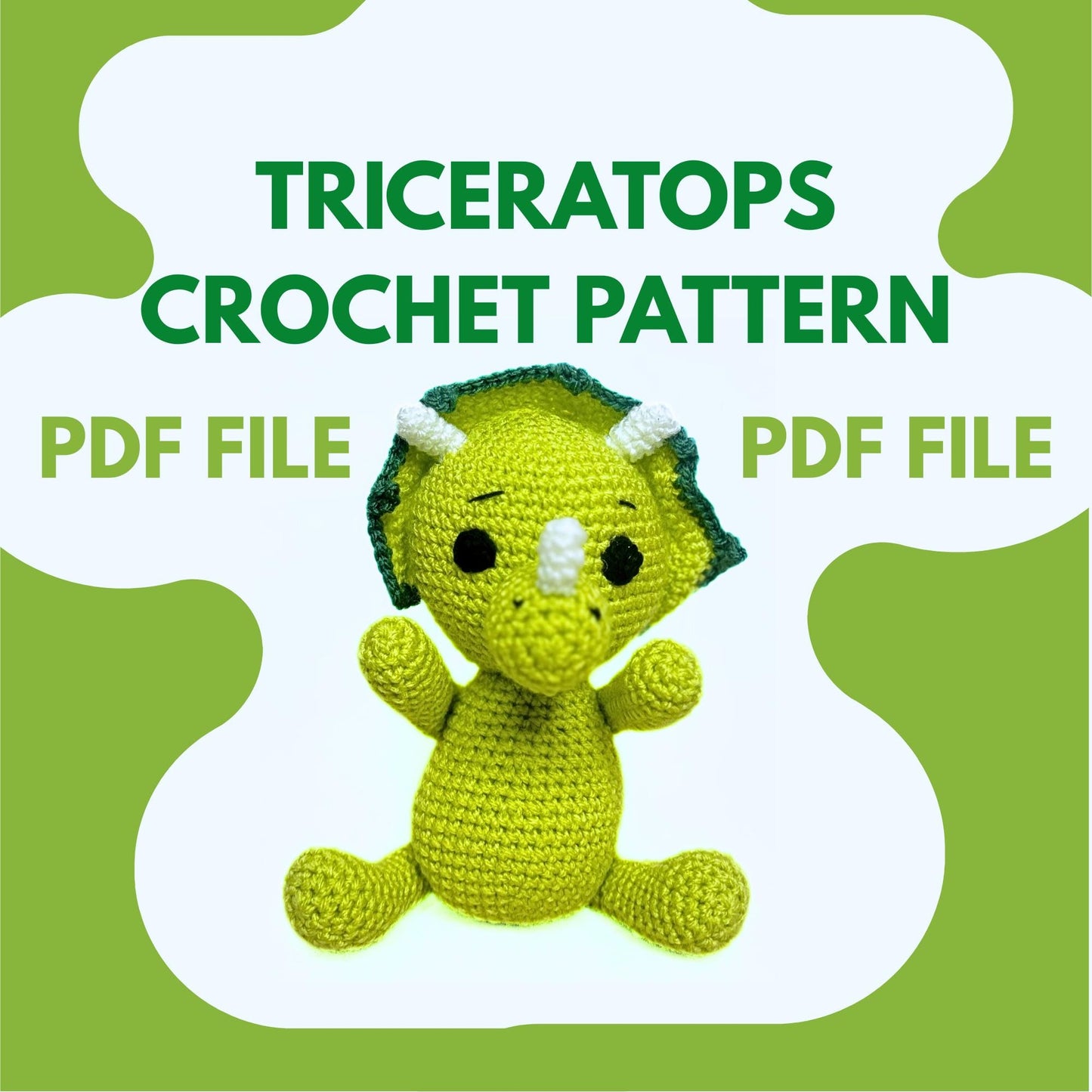 Step by Step Triceratops Amigurumi Tutorial - Make Your Own Dino Friend!