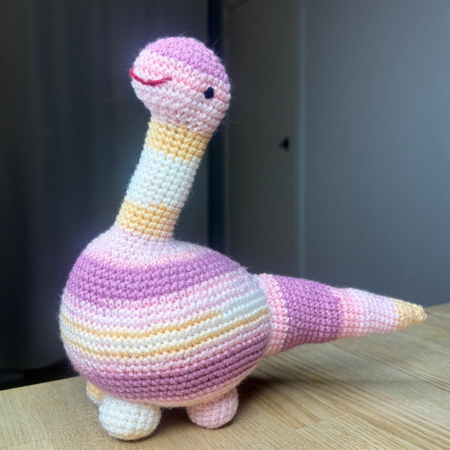 Cute Brontosaurus Amigurumi Dinosaur Crochet Pattern - Beginner Friendly