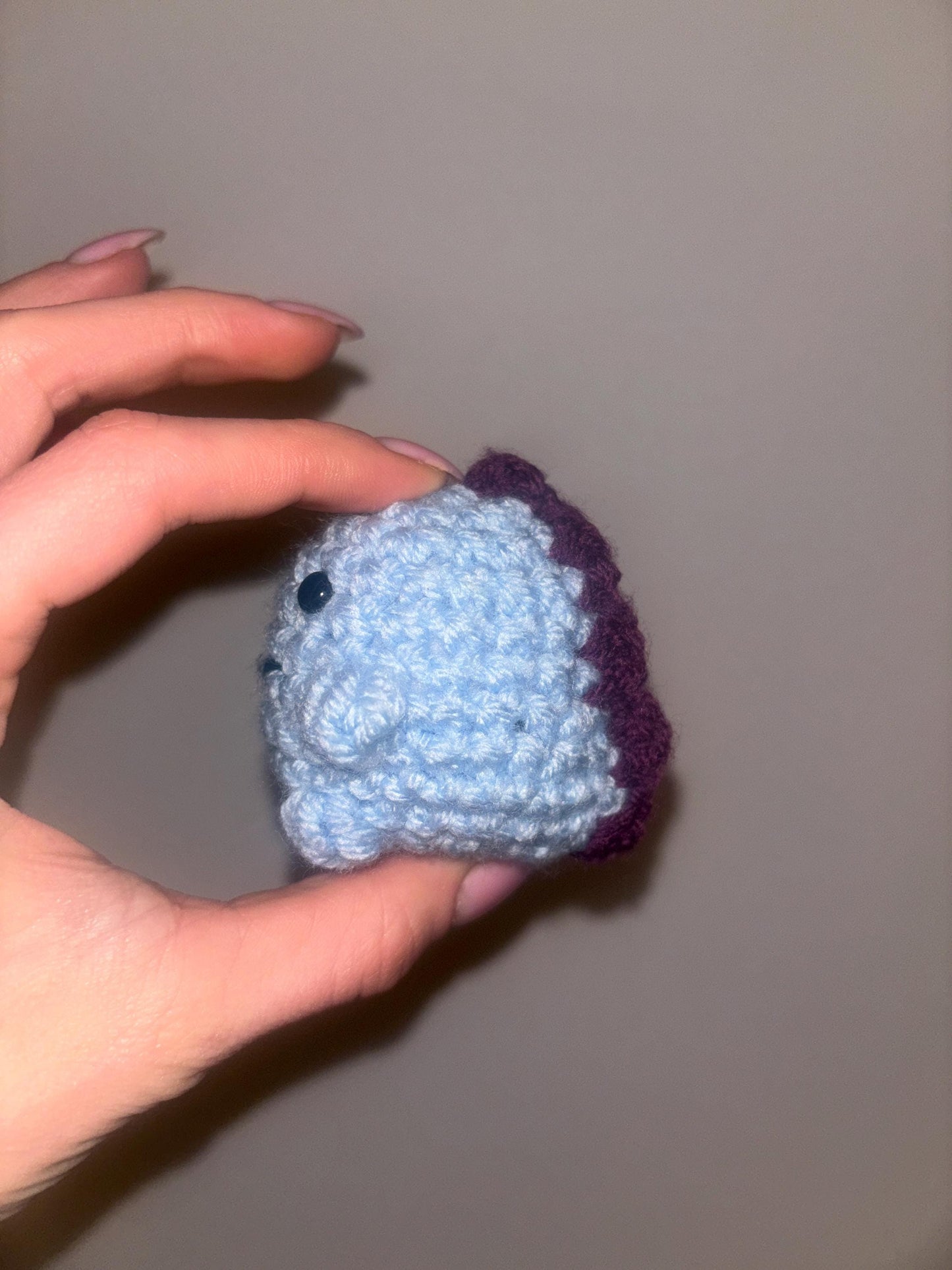 Adorable Mini Blue Dino Crochet Pattern | Easy &amp; Beginner-Friendly Amigurumi Plushie