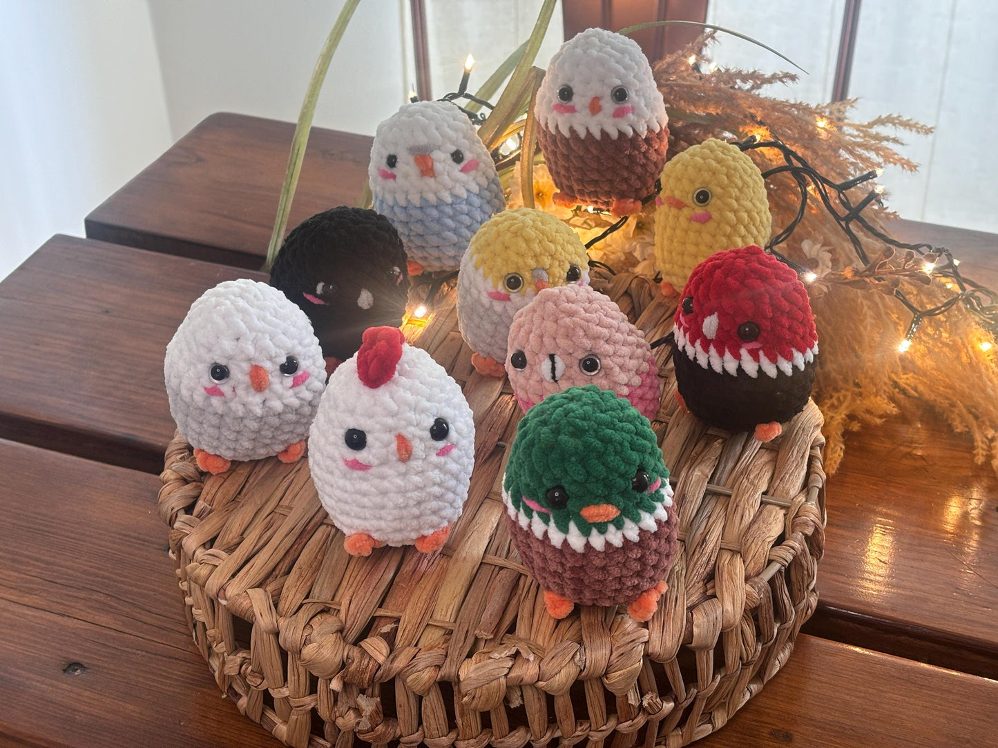10‑in‑1 No Sew Bird Amigurumi Patterns – Beginner Crochet Bundle (Woodpecker, Budgie, Crow, Eagle, Seagull, Mallard, Chicken, Flamingo)