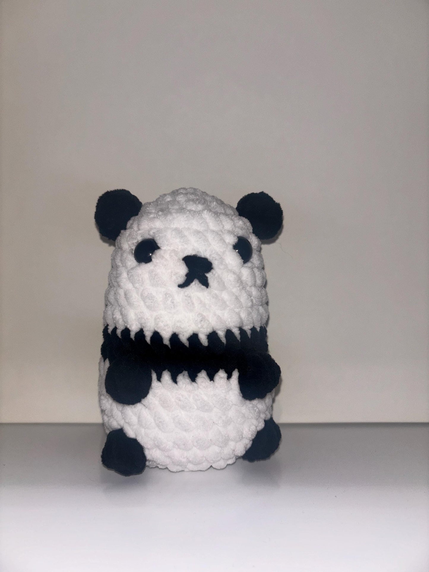 Panda Amigurumi Crochet Pattern | Cute No Sew Puff Stitch Panda Plush | Easy Beginner PDF Tutorial by DonnaLoops