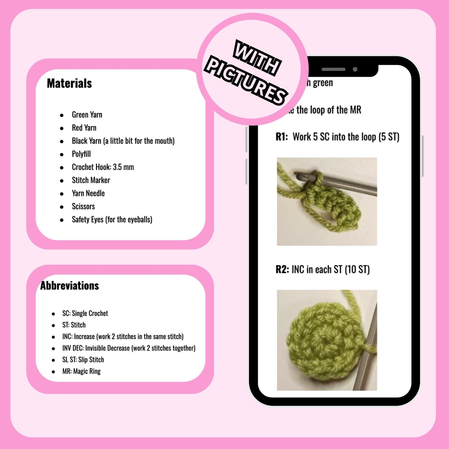 Cute Frog Plushie Crochet Pattern - Amigurumi Frog PDF Tutorial - Plush Frog Doll for Intermediate Crafters