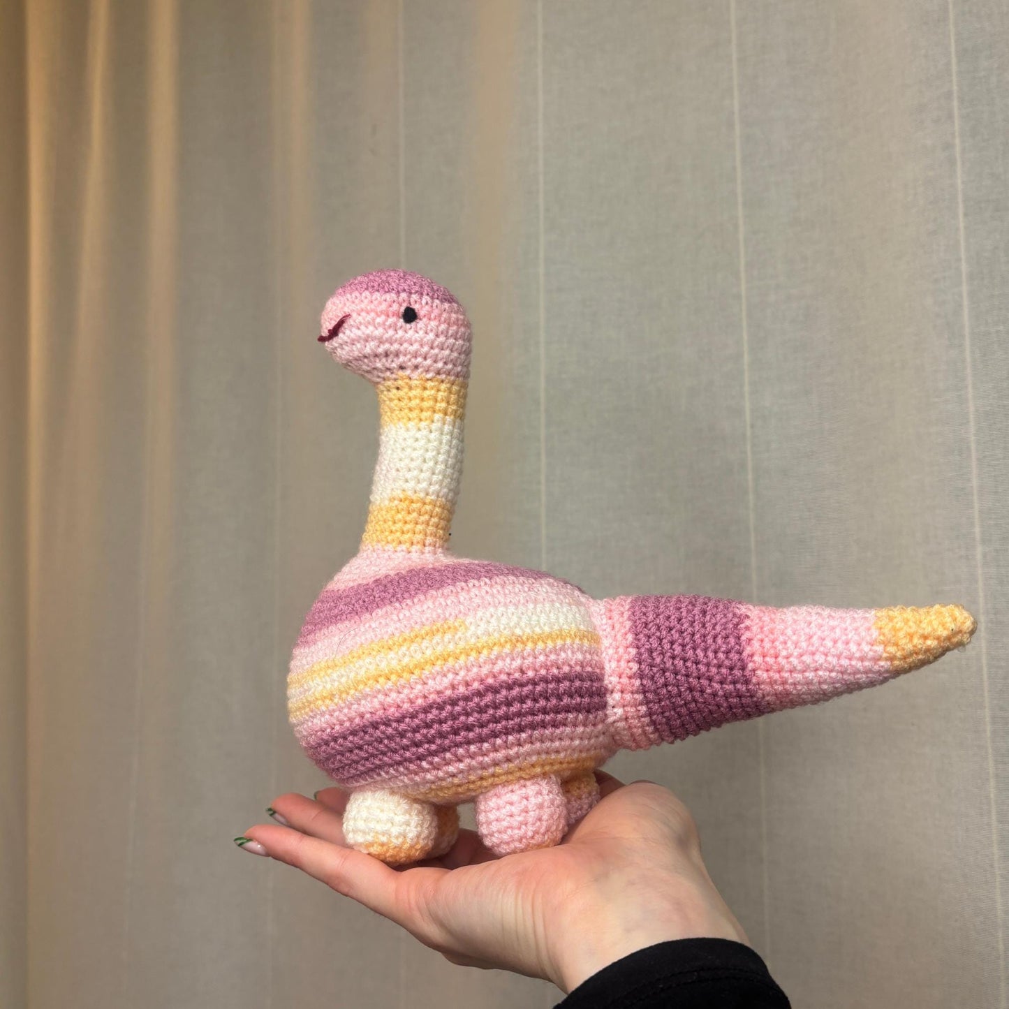 Cute Brontosaurus Amigurumi Dinosaur Crochet Pattern - Beginner Friendly