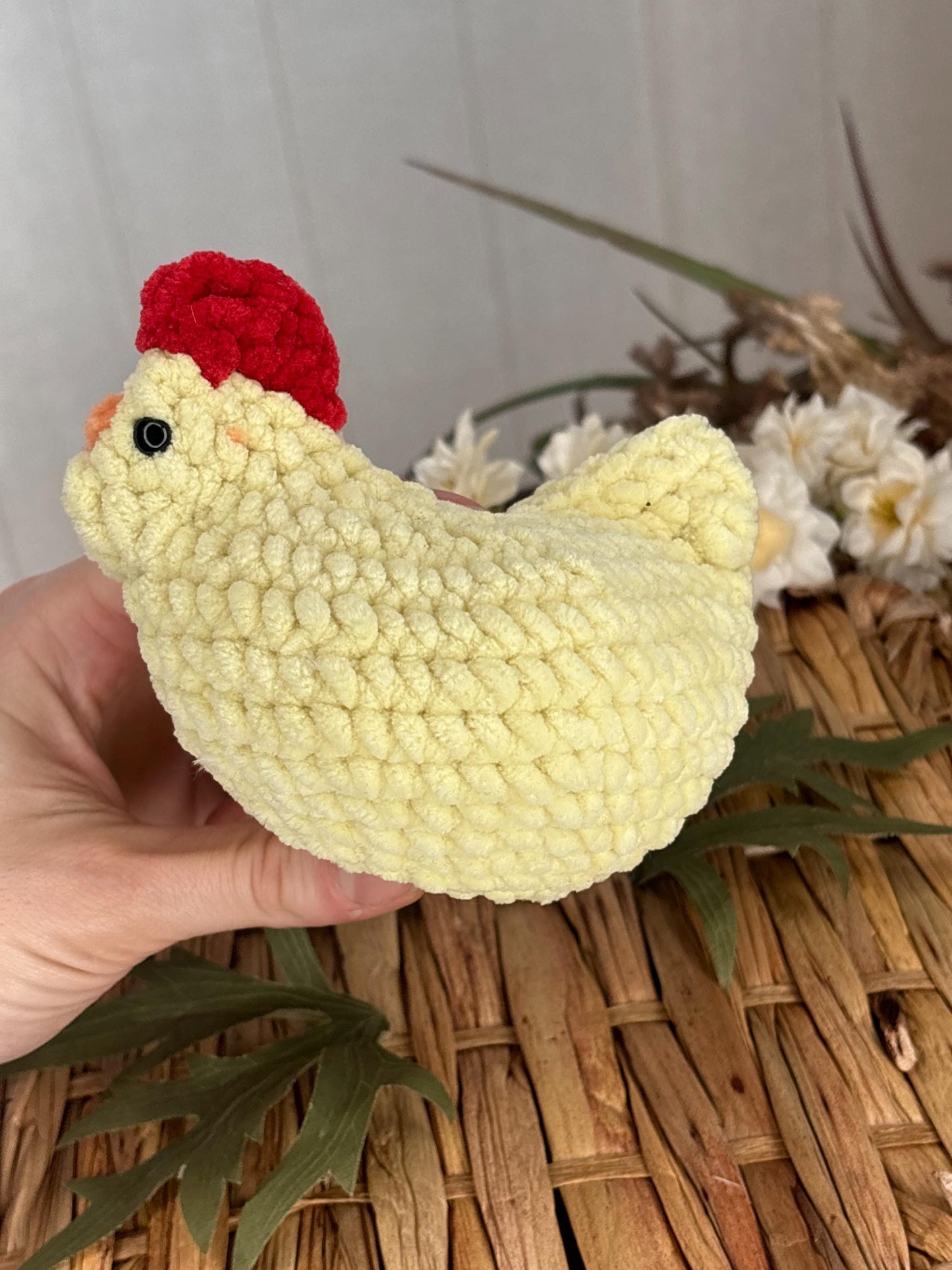 No Sew Chicken Crochet Pattern, Easy Amigurumi Chicken PDF, Beginner Friendly Plushie Tutorial, Instant Download, Farm Animal Toy Pattern