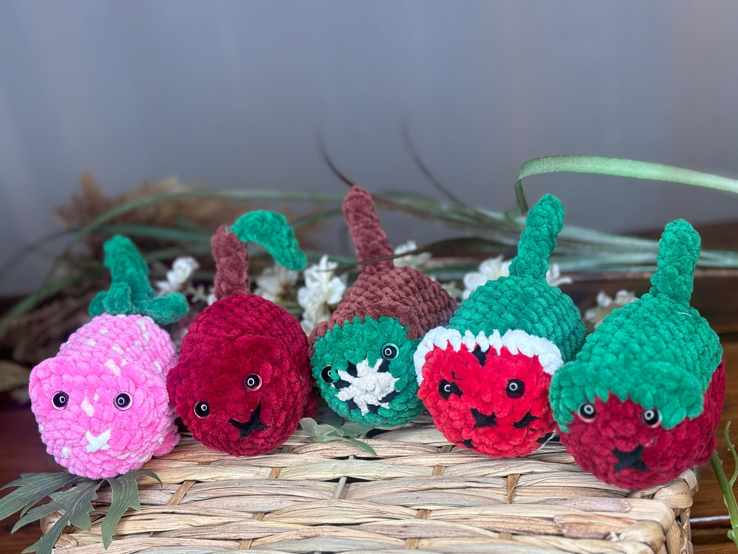 5-in-1 Loaf Cat Crochet Pattern Bundle – No Sew Food Cat Amigurumi Patterns – Beginner Crochet Plushie Set – Kawaii Fruit Cat Tutorials