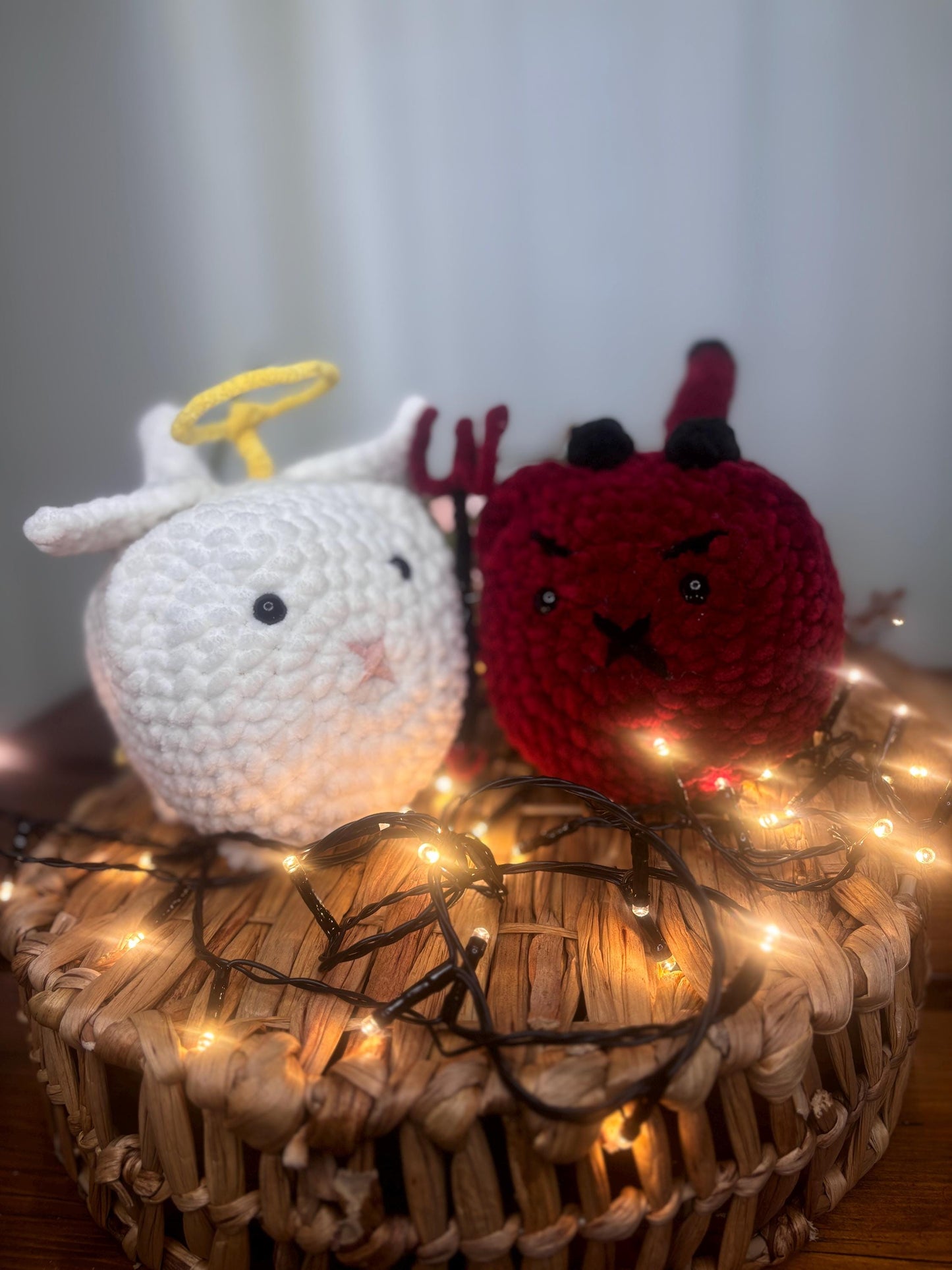 Angel and Devil Loaf Cat Amigurumi Crochet Pattern Bundle – Low Sew Cat Plush PDF Tutorials – Cute and Spooky Crochet Patterns
