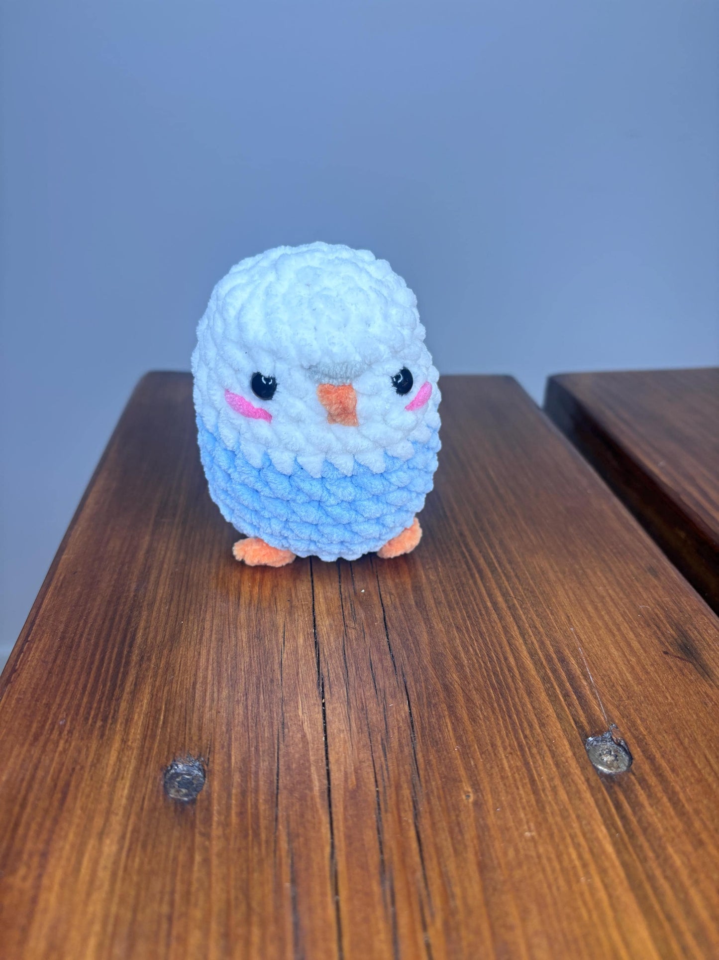 No Sew Chubby Blue Budgie Crochet Pattern – Amigurumi Bird PDF Tutorial, Parakeet Plushie Pattern, Easy Beginner Digital Download