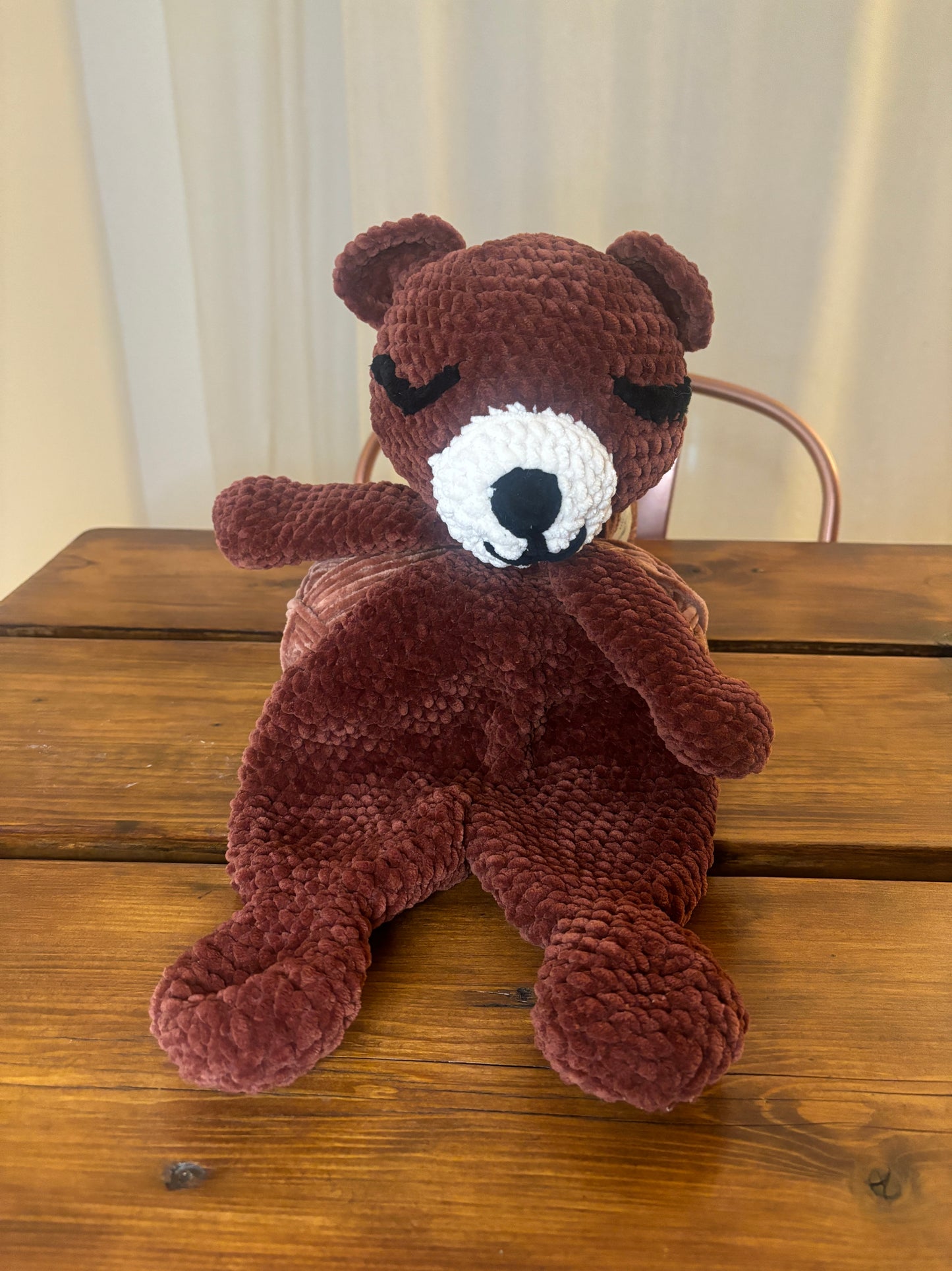 Crochet Bear Snuggler Pattern – Amigurumi Snuggler Plush – Crochet Pattern for Baby Gift, Crochet Teddy Bear, Crochet Animal Pattern