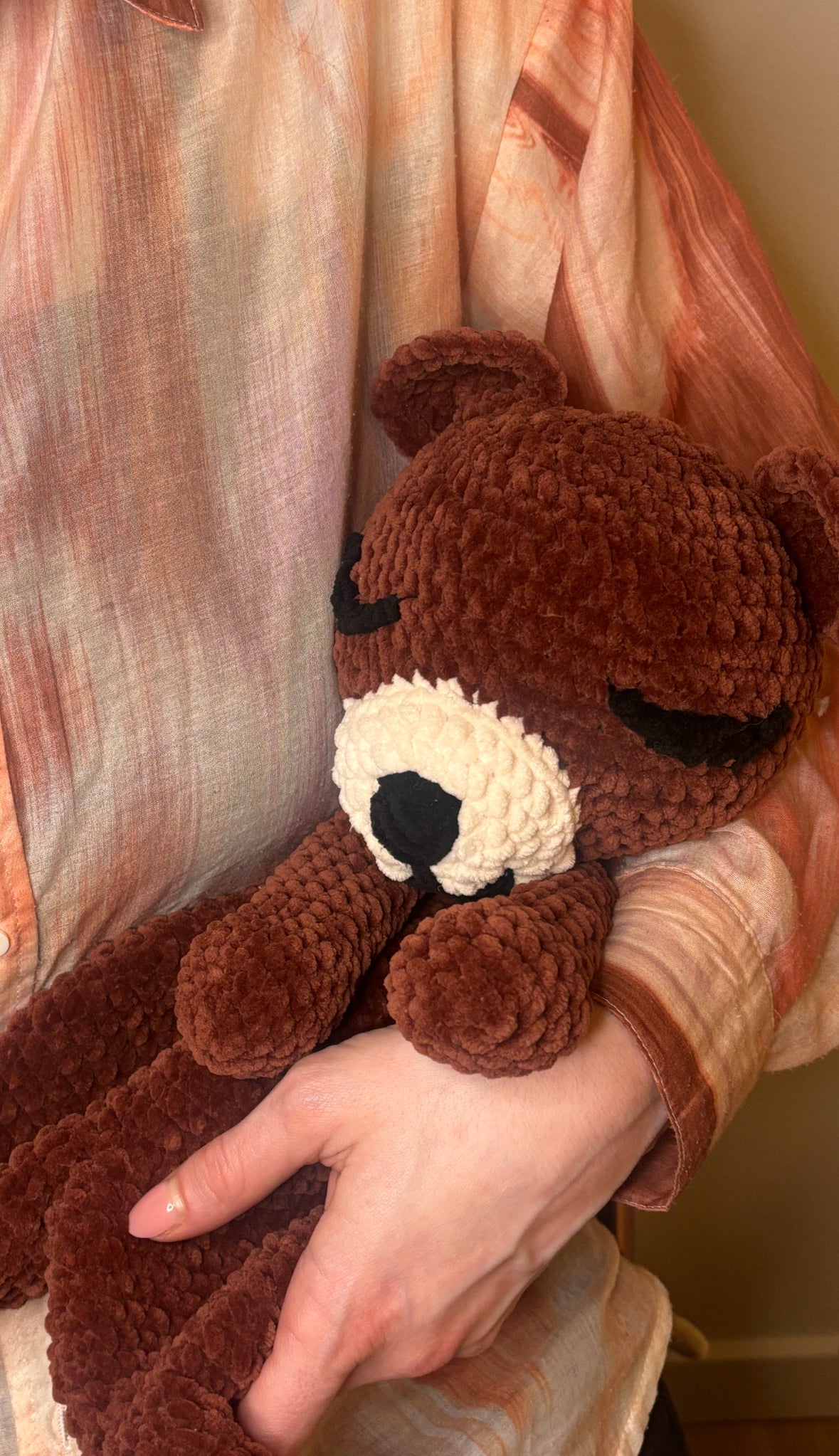 Crochet Bear Snuggler Pattern – Amigurumi Snuggler Plush – Crochet Pattern for Baby Gift, Crochet Teddy Bear, Crochet Animal Pattern