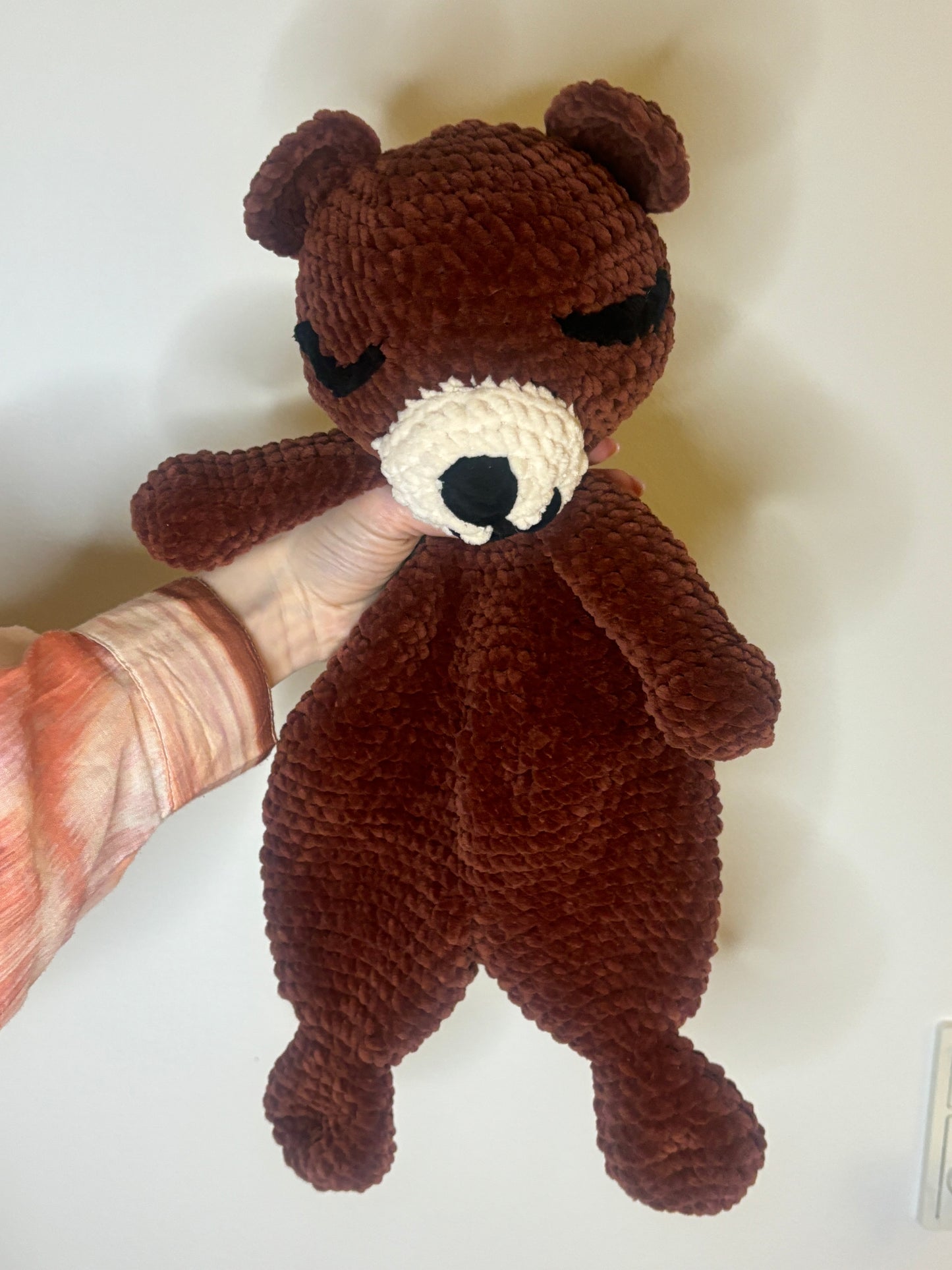 Crochet Bear Snuggler Pattern – Amigurumi Snuggler Plush – Crochet Pattern for Baby Gift, Crochet Teddy Bear, Crochet Animal Pattern
