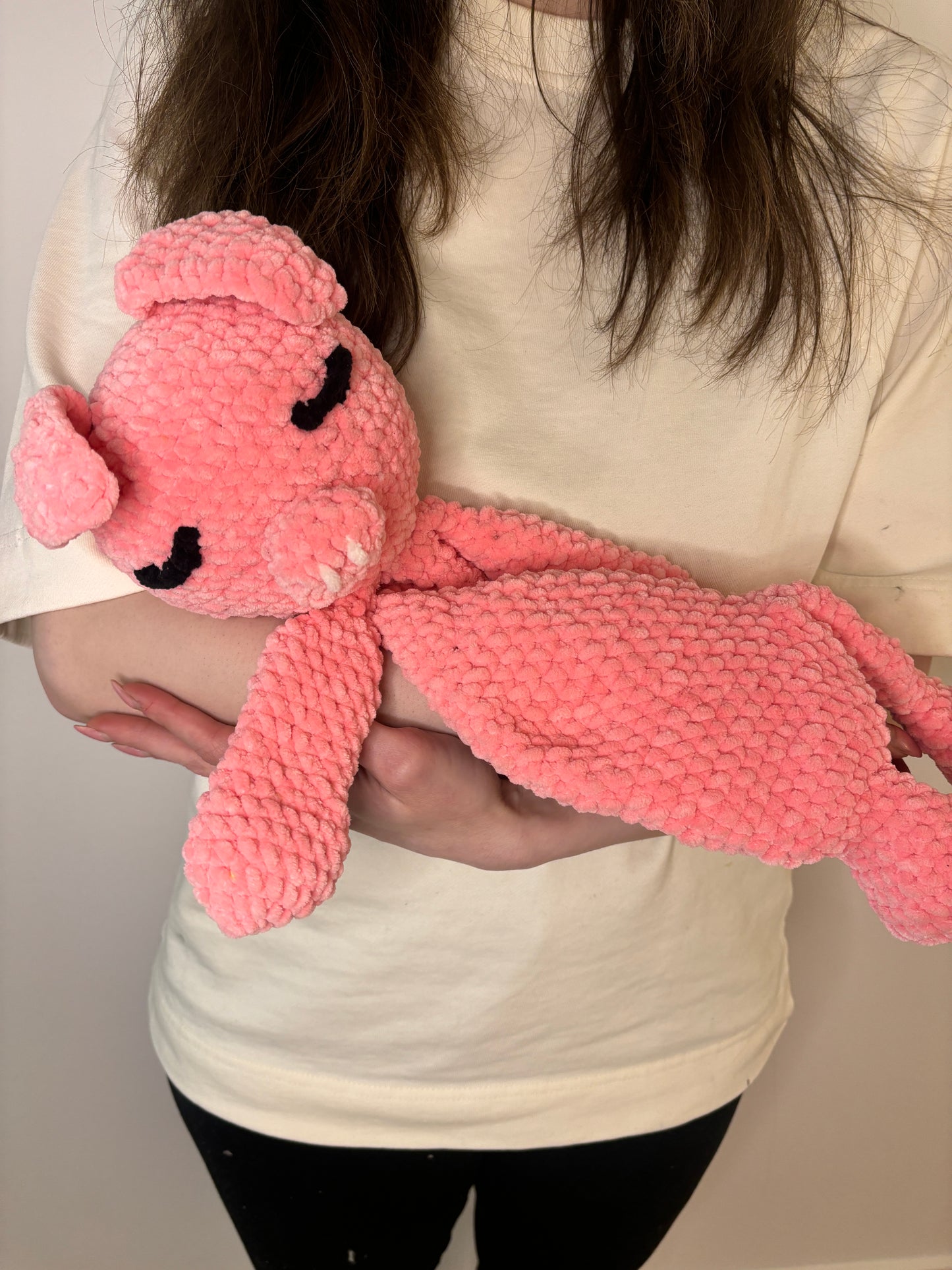 Pig Snuggler Crochet Pattern – Plush Lovey + Baby Blanket Design