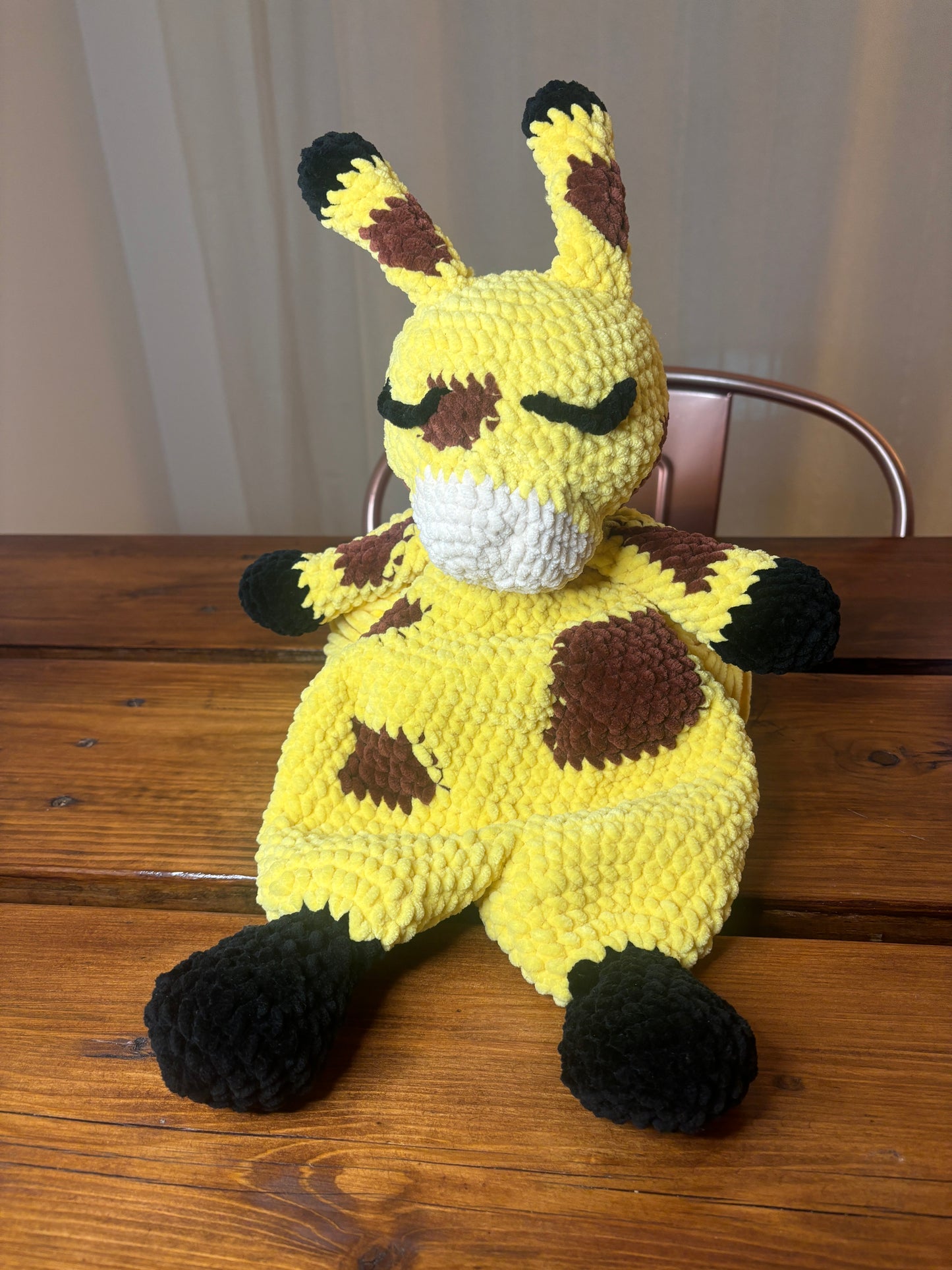 Giraffe Crochet Snuggler Pattern – Lovey Amigurumi Plush Blanket | Easy Digital PDF